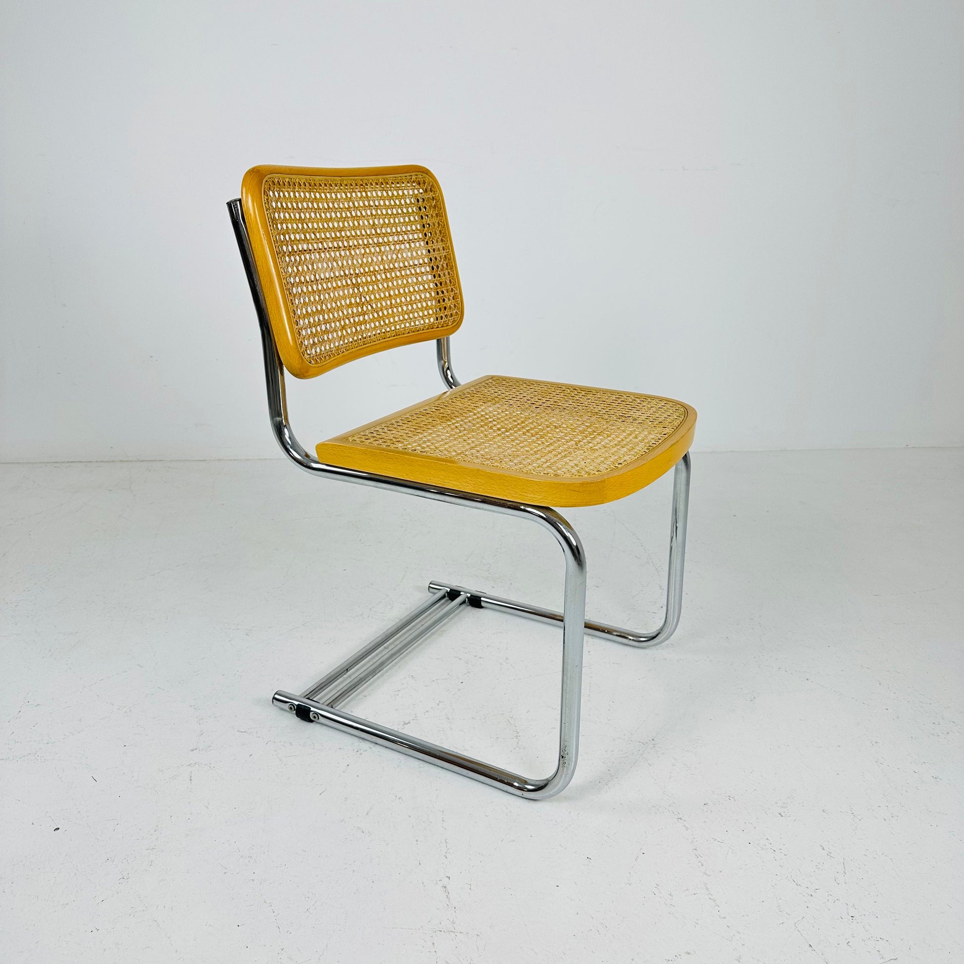 Mid century B32 Cesca Chair designed by Marcel Breuer, 1970s Italy