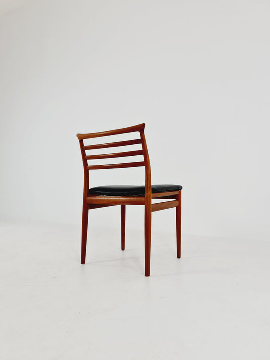 Danish Modern Teak Chair Design by Erling Torvits for Soro Stolefabrik 1960s