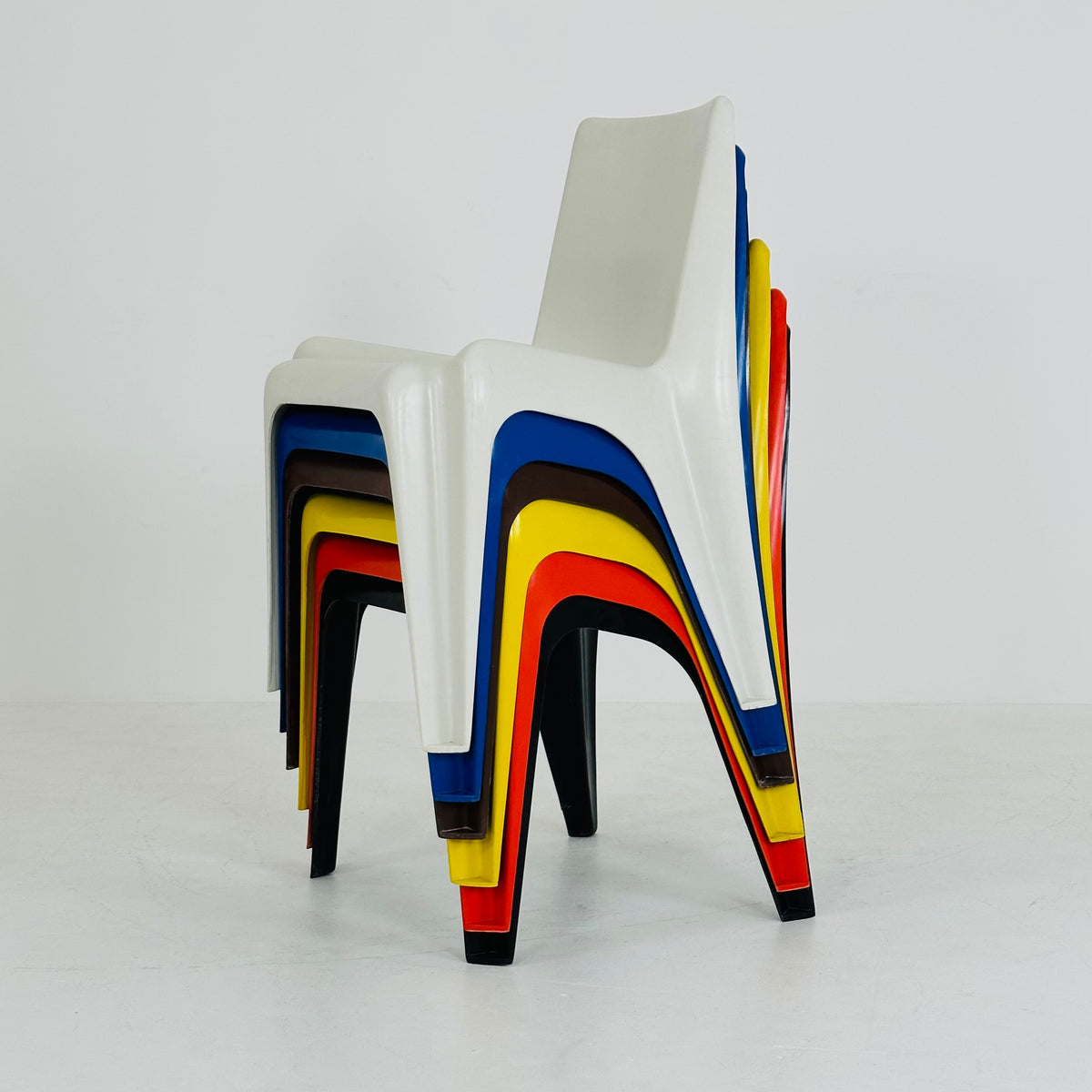 Space age Bofinger BA1171 chairs by Helmut Bätzner, 1970s