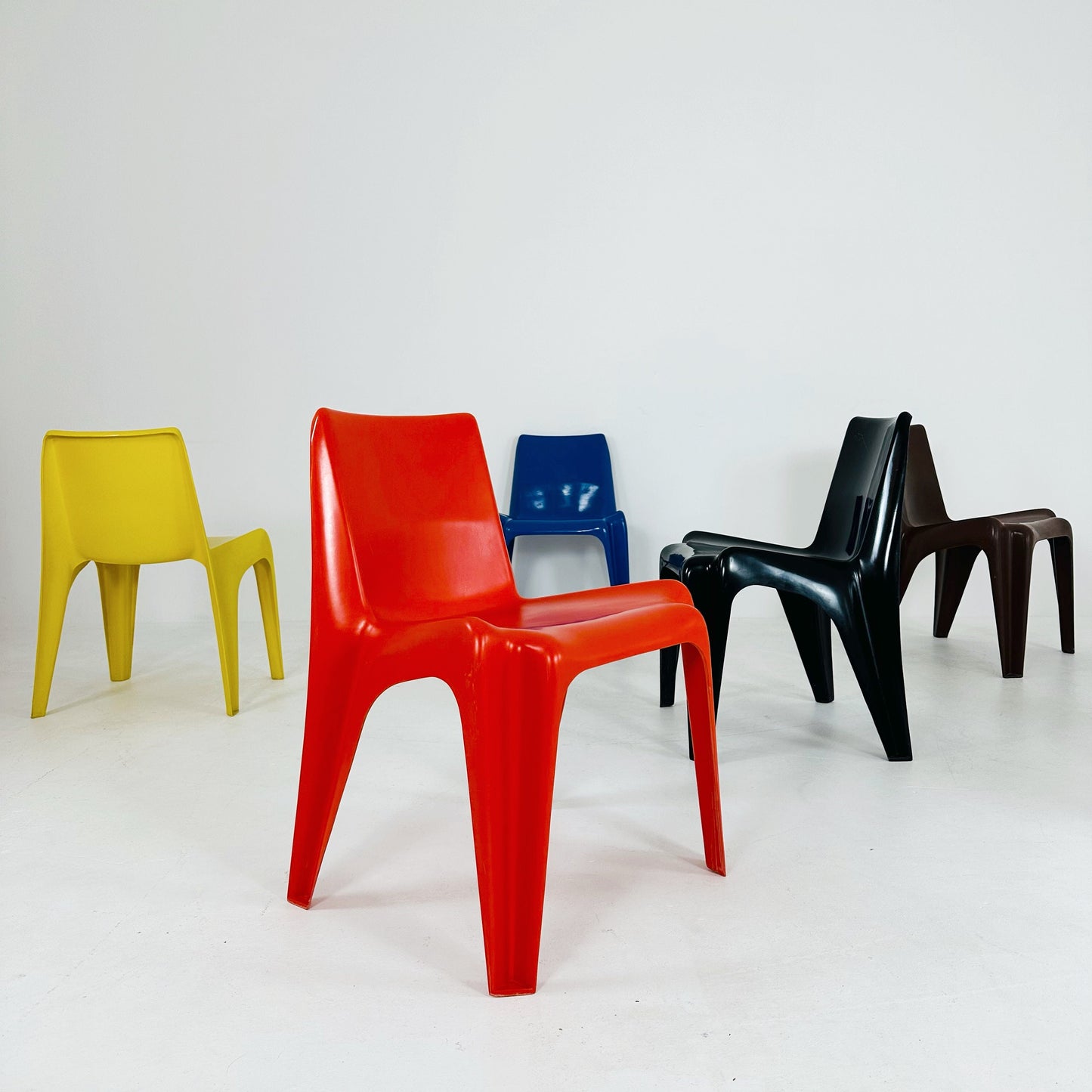 Space age Bofinger BA1171 chairs by Helmut Bätzner, 1970s
