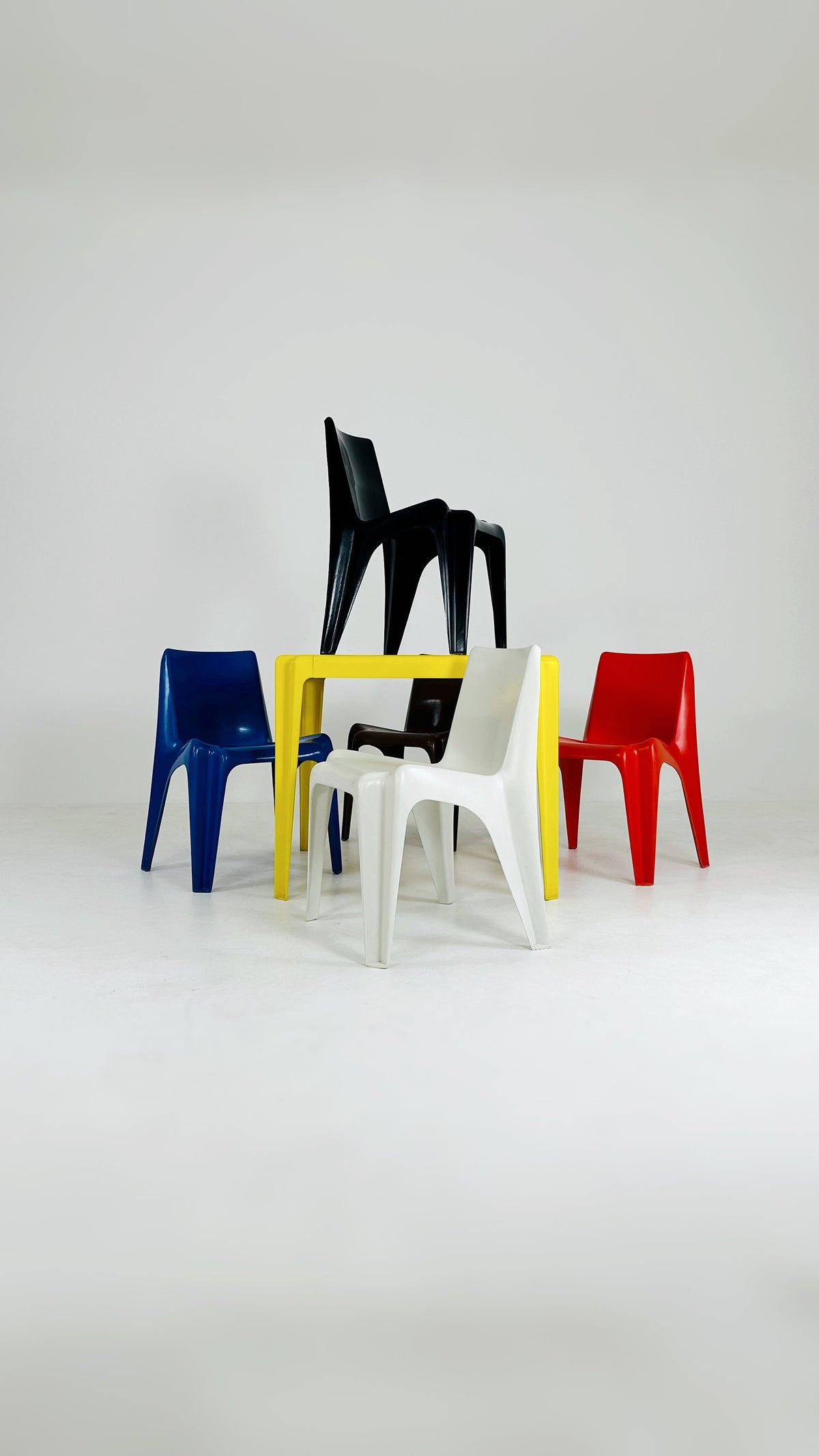 Space age Bofinger BA1171 chairs by Helmut Bätzner, 1970s
