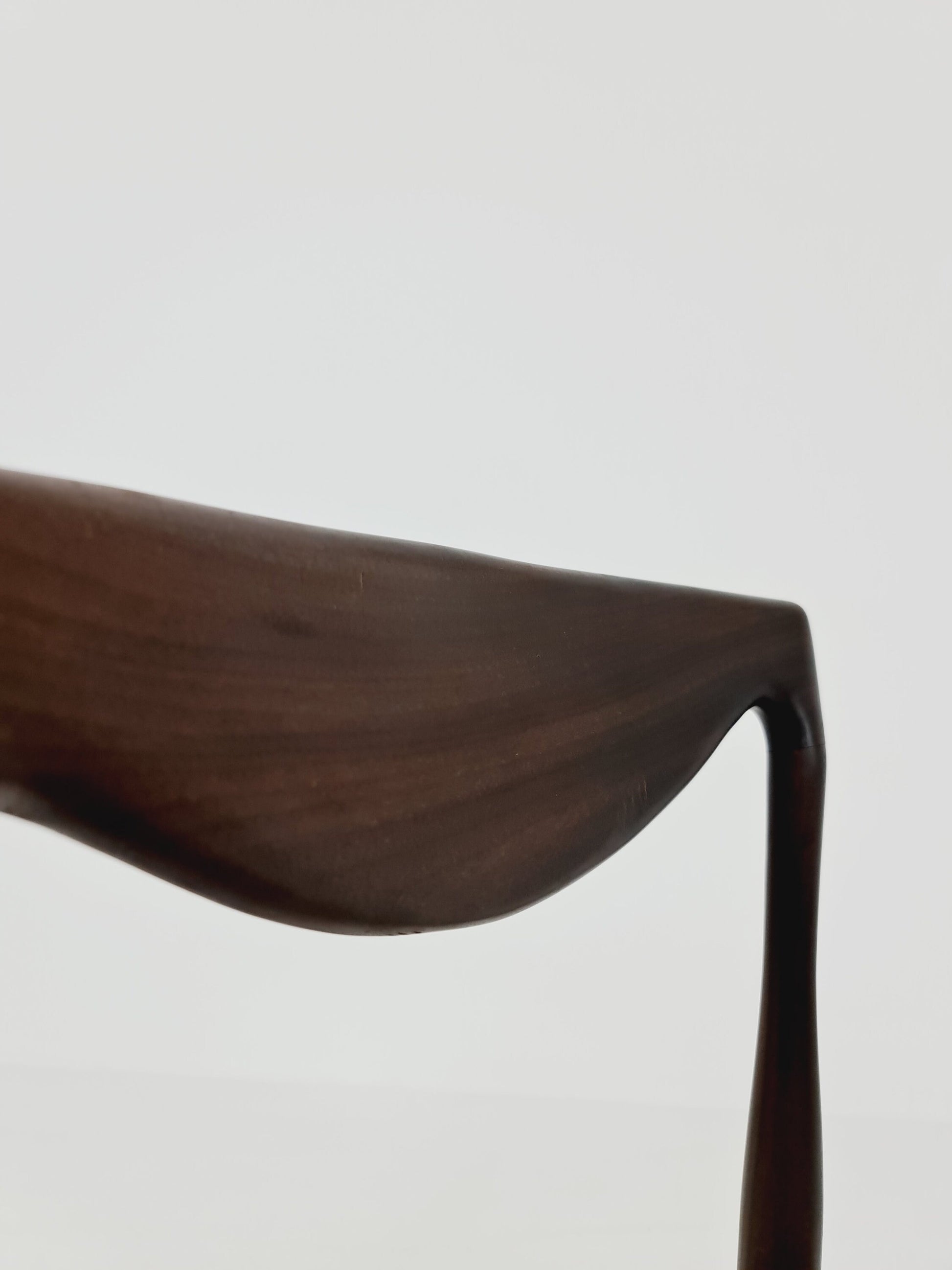 1 of 3 Vintage Norwegian teak, leather chair With Teddy Fabric by Rastad & Relling, 1960s