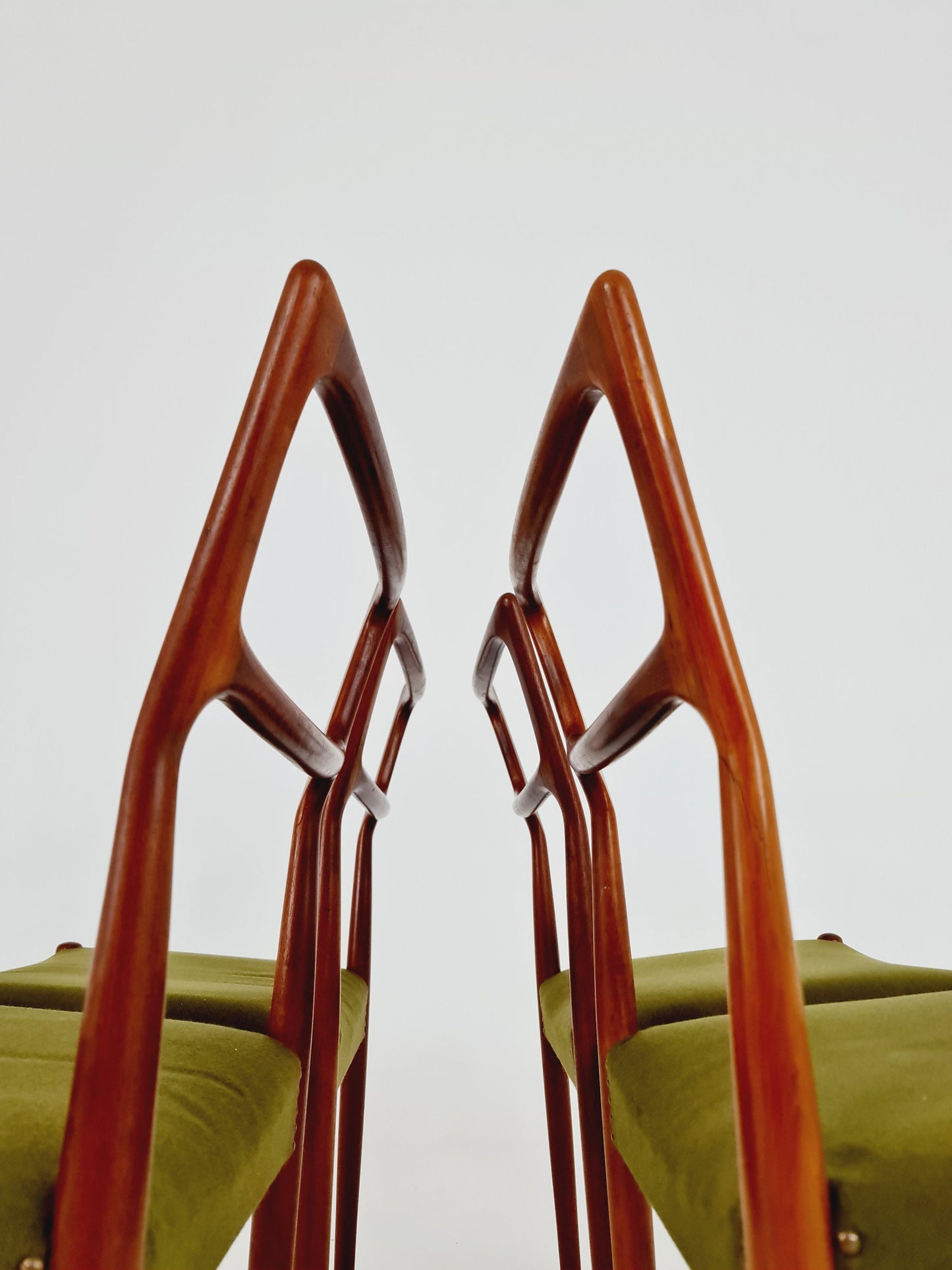 Vintage Danish solid teak dining chairs By Bernhard & Son , 1960s, Set of 4