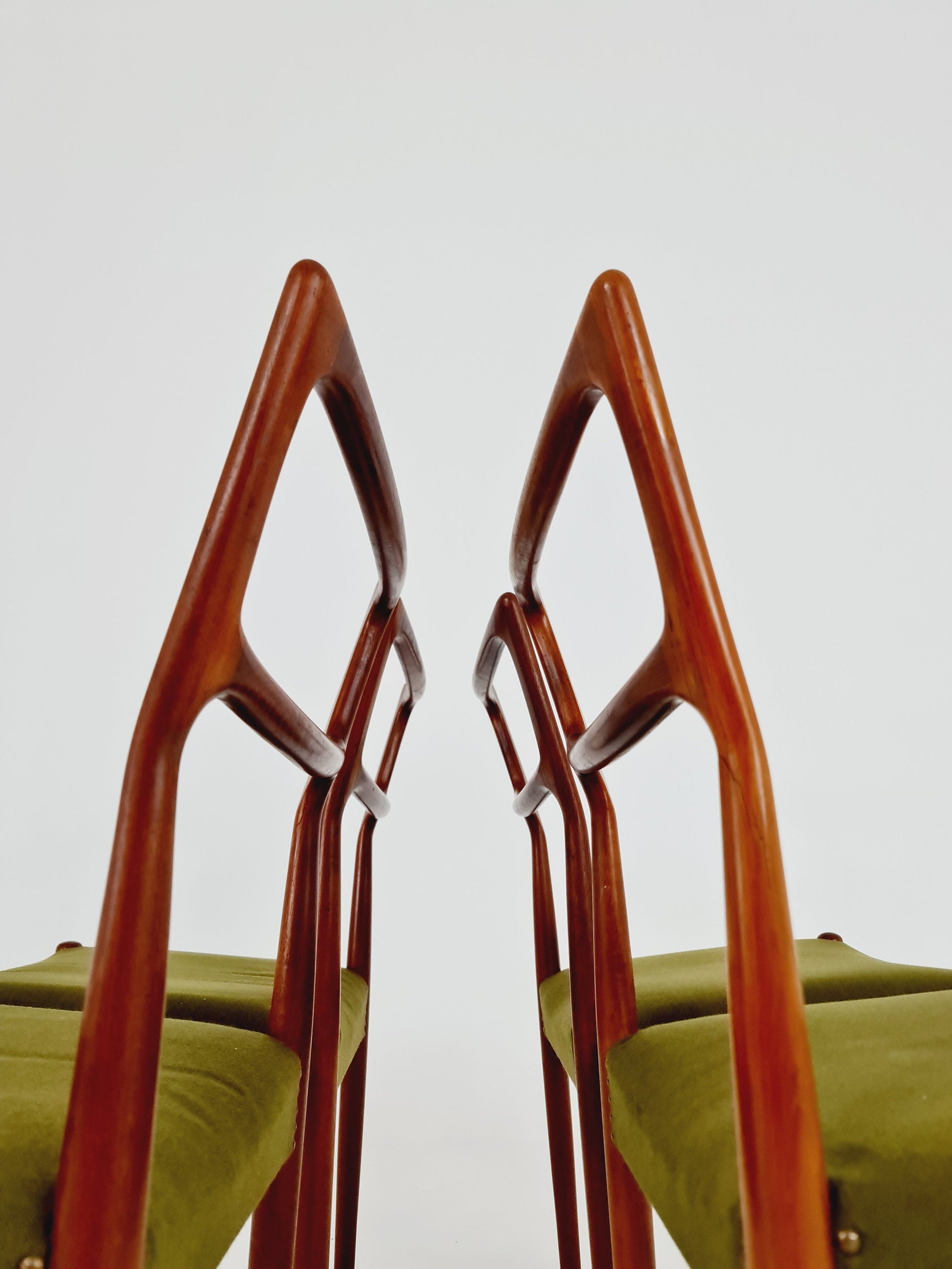 Vintage Danish solid teak dining chairs By Bernhard & Son , 1960s, Set of 4