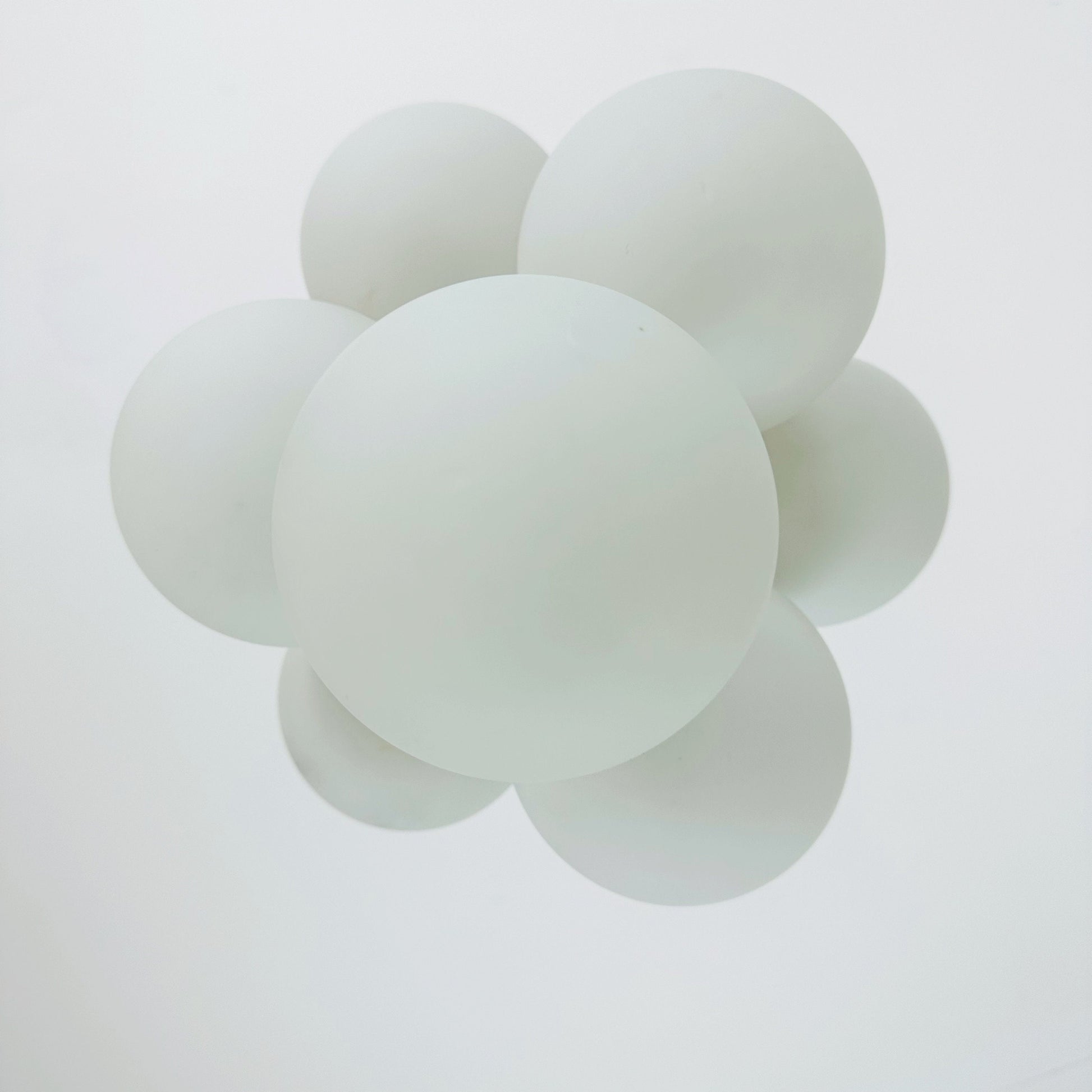 Mid century Opal chandelier from Kaiser Leuchten Germany 1970s