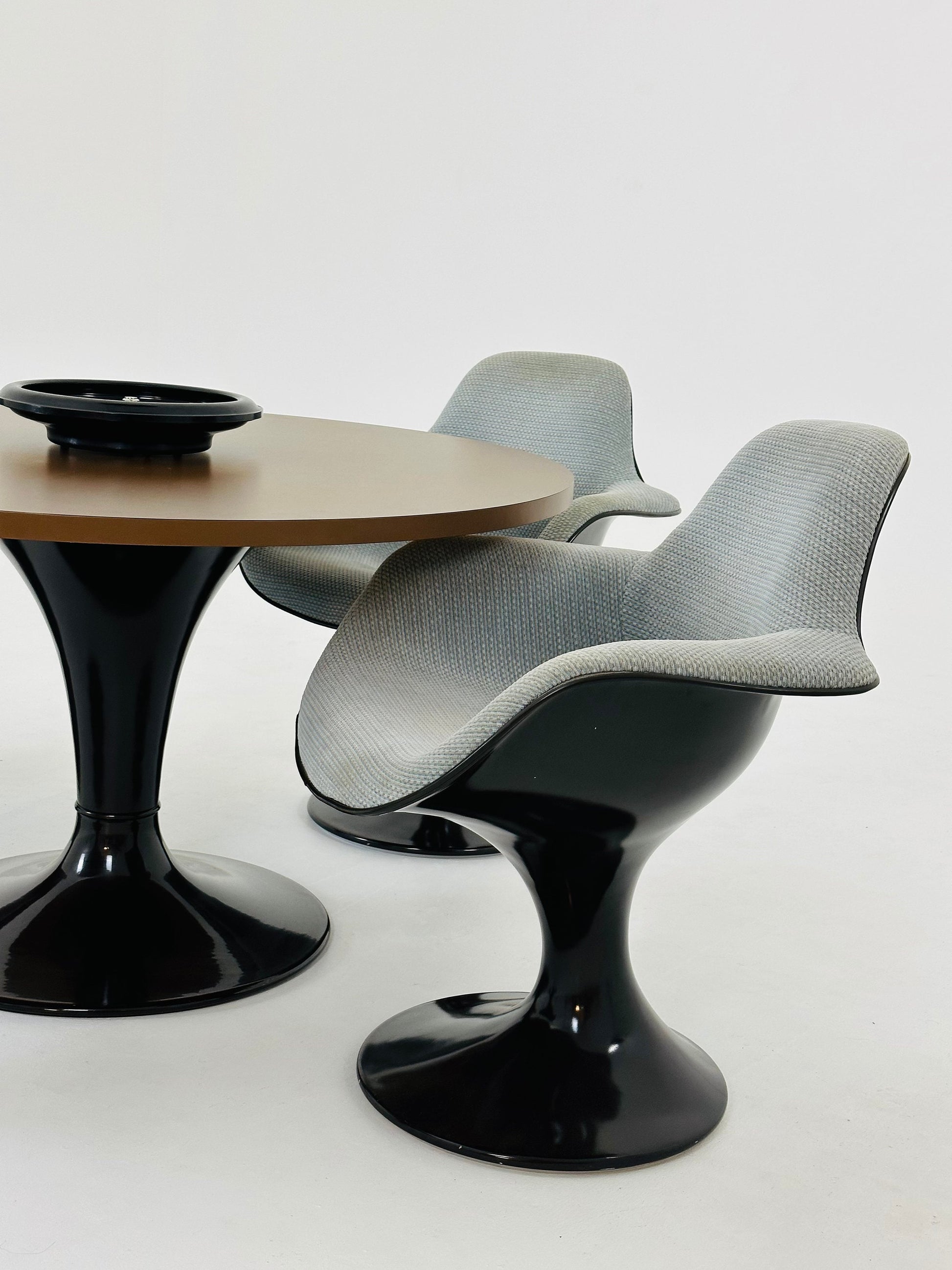 Space Age Brown Plastic Dining Room Set Markus Farner Walter Grunder for Herman Miller 1970s