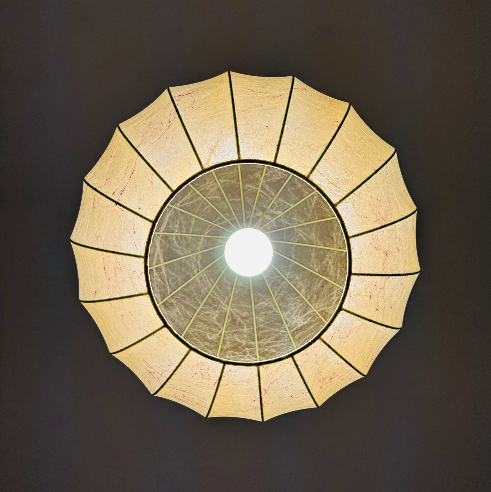 Big Space age pendant lamp by Designer Achille & Pier Giacomo Castiglioni : Bovezzo (Italy)