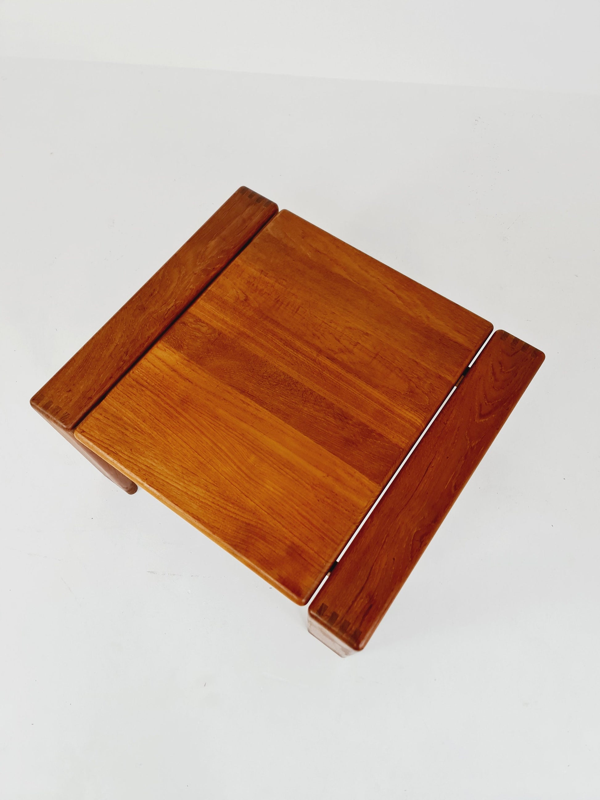 Rare Danish solid teak coffee table by EMC Møbler, 1960s