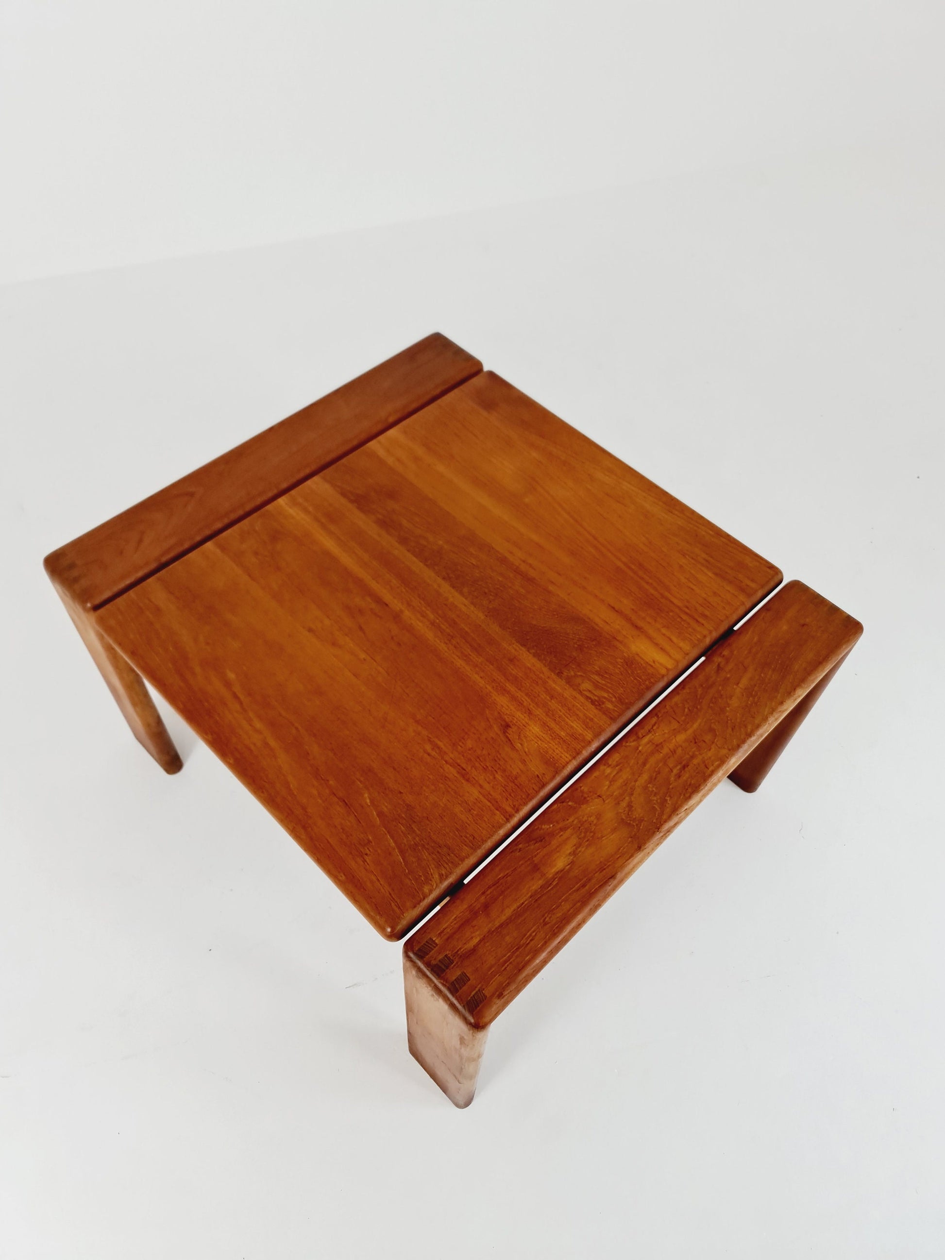 Rare Danish solid teak coffee table by EMC Møbler, 1960s