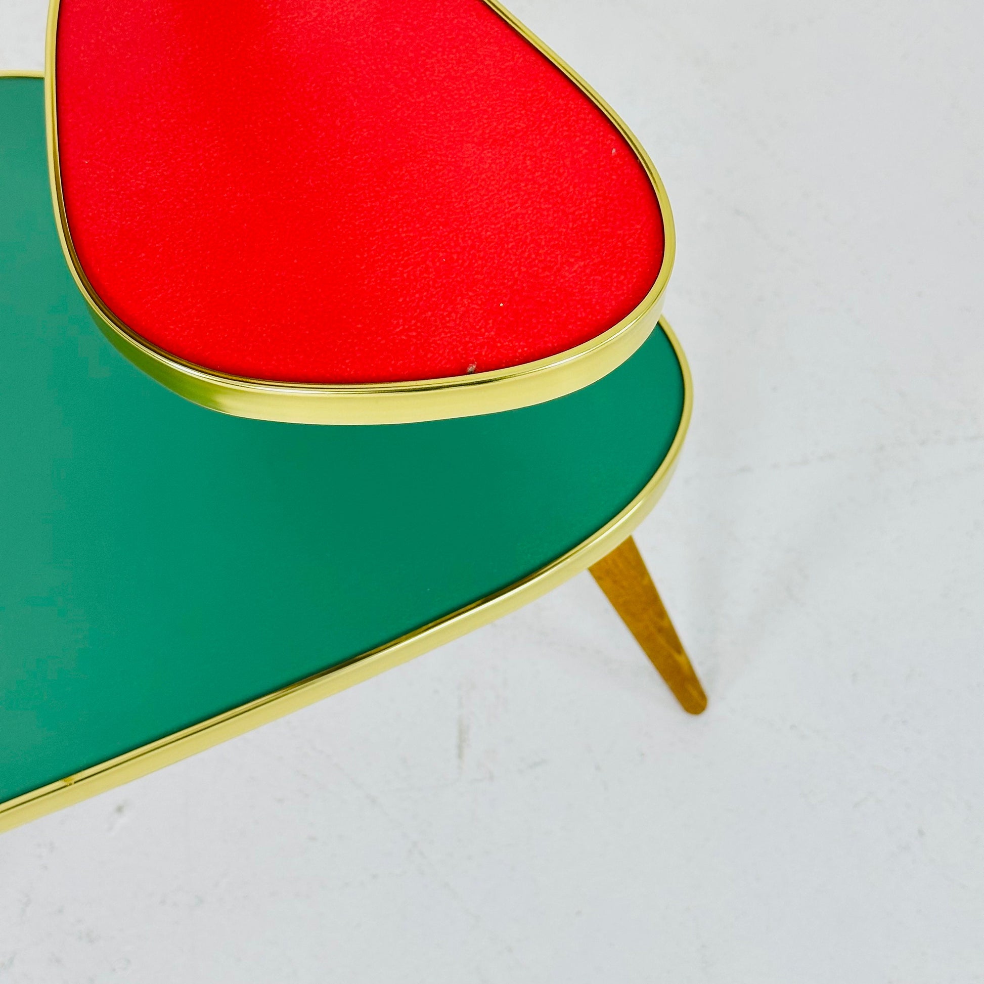 BIG German Plant Stand, Colorful Vintage Mid-Century Minimalist Indoor Plant Stand Side Table Retro flower table