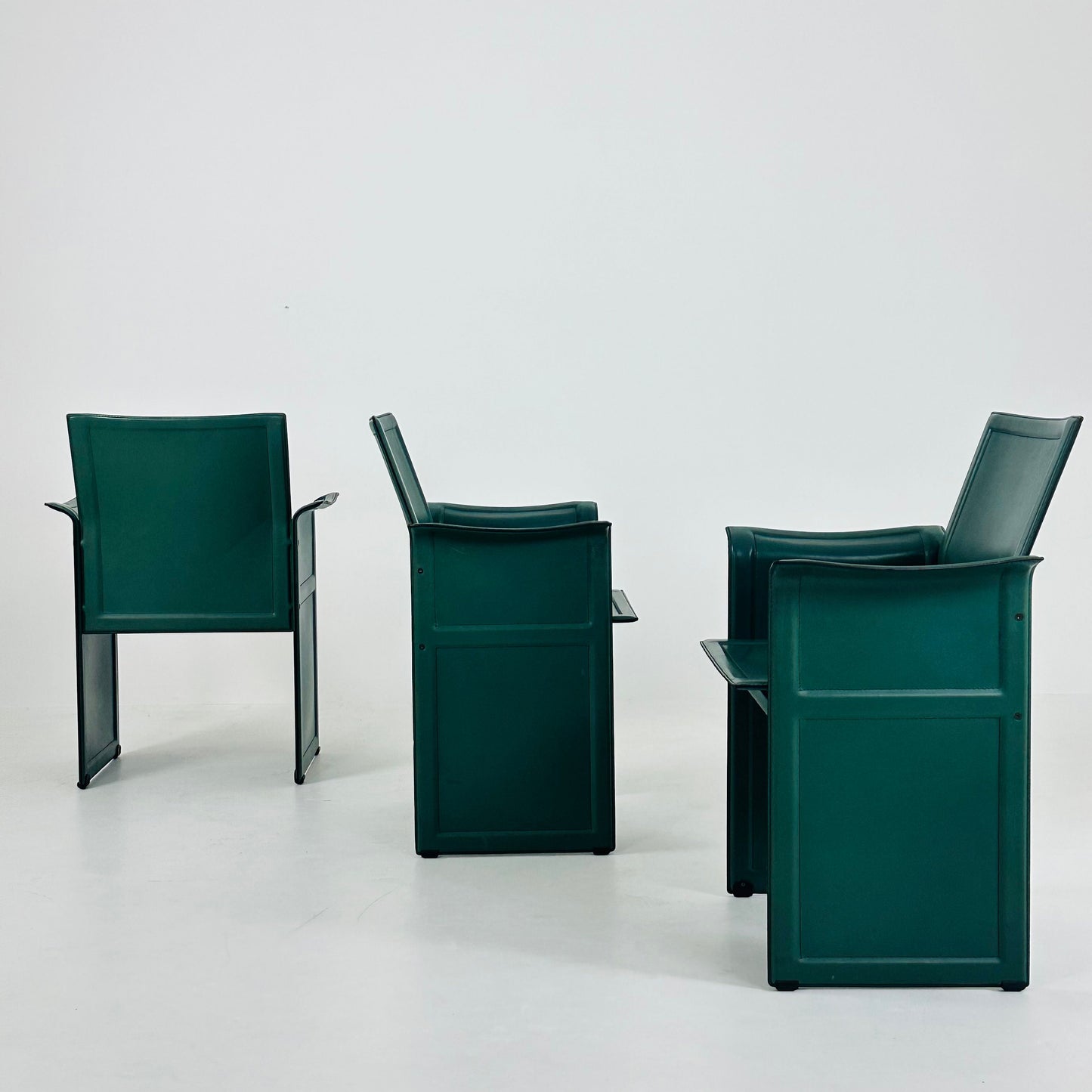 1 of 3 Italian Korium KM1 Chairs by Tito Agnoli for Matteo Grassi, 1970s