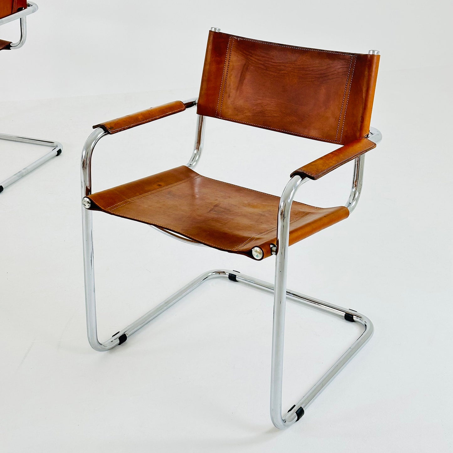 Mid century Model MG5 Centro Studio desk chair in cognac by Mart Stam & Marcel Breuer, 1970s
