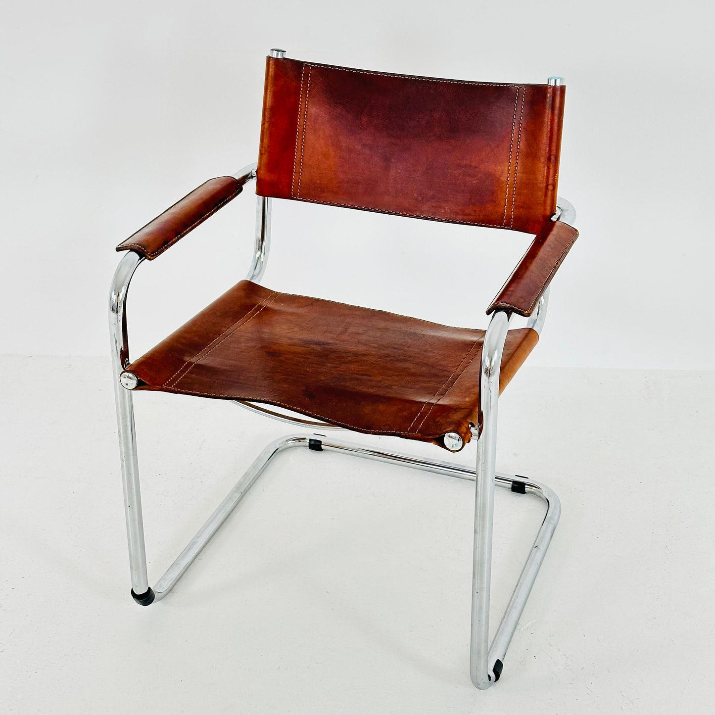 Mid century Model MG5 Centro Studio desk chair in cognac by Mart Stam & Marcel Breuer, 1970s