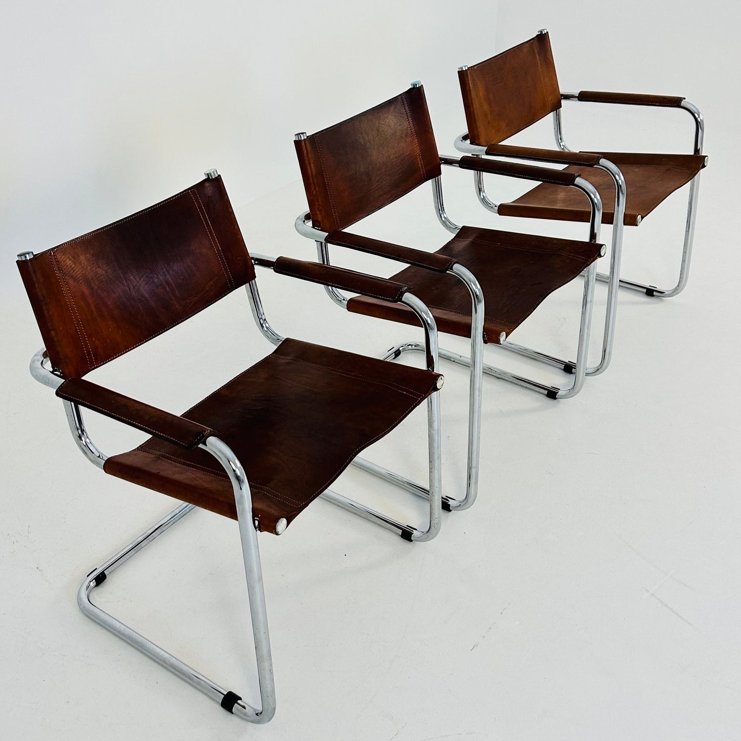 Mid century Model MG5 Centro Studio desk chair in cognac by Mart Stam & Marcel Breuer, 1970s