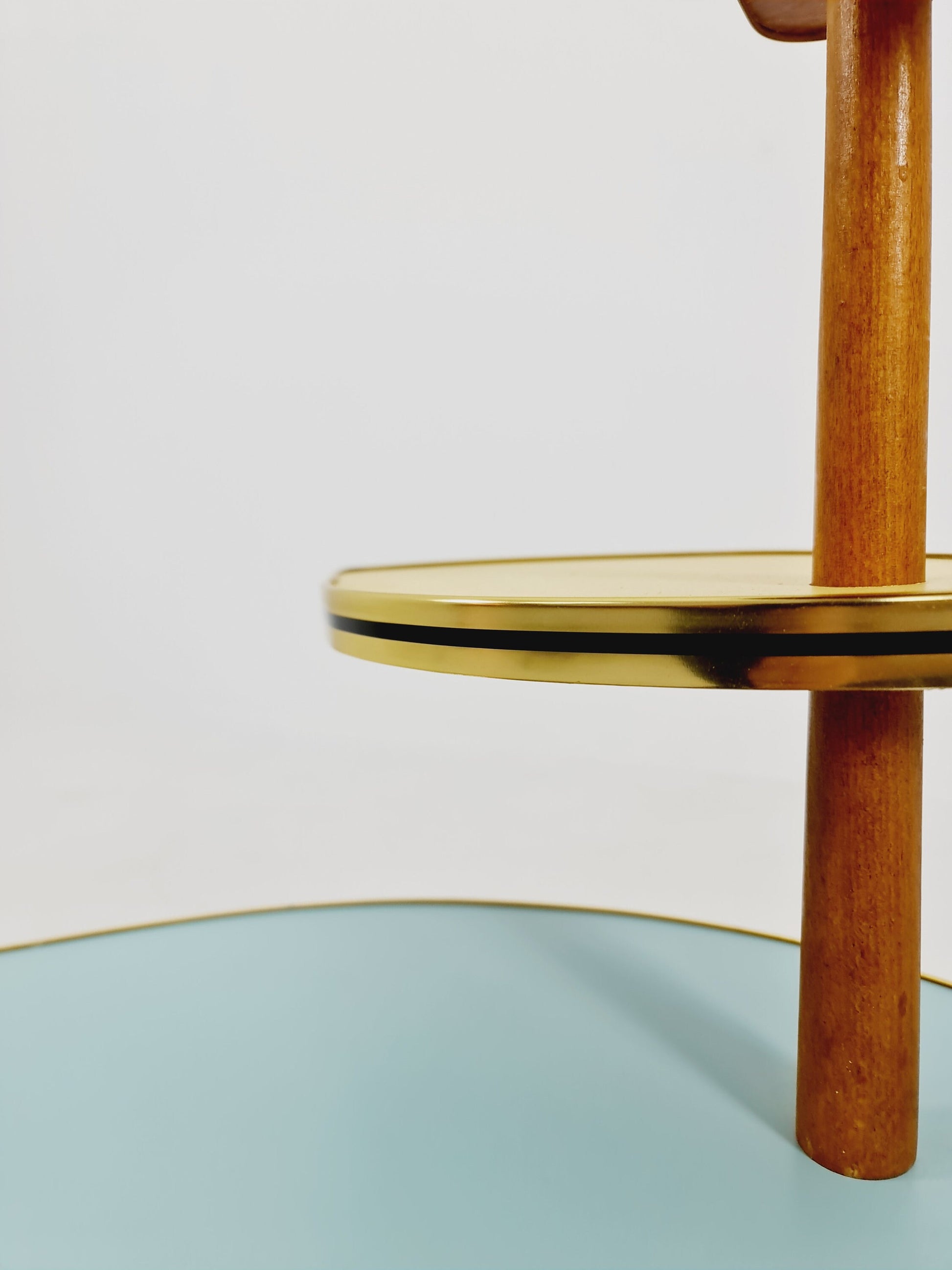 1950s German Plant Stand, Colorful Vintage Mid-Century Minimalist Indoor Plant Stand Side Table Retro flower table