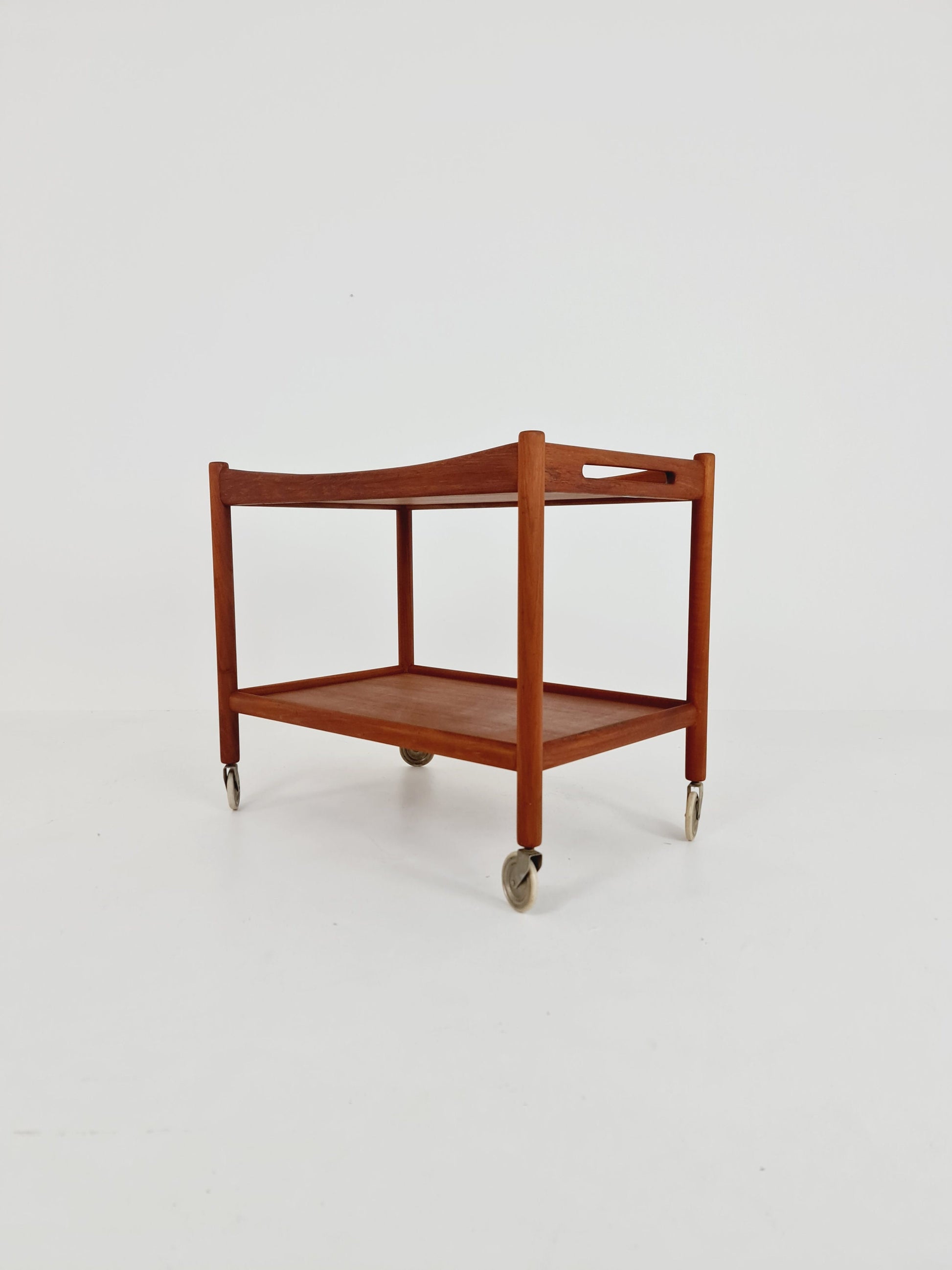 Midcentury Teak Vintage Trolley By Hans J. Wegner For Andreas Tuck 1960s