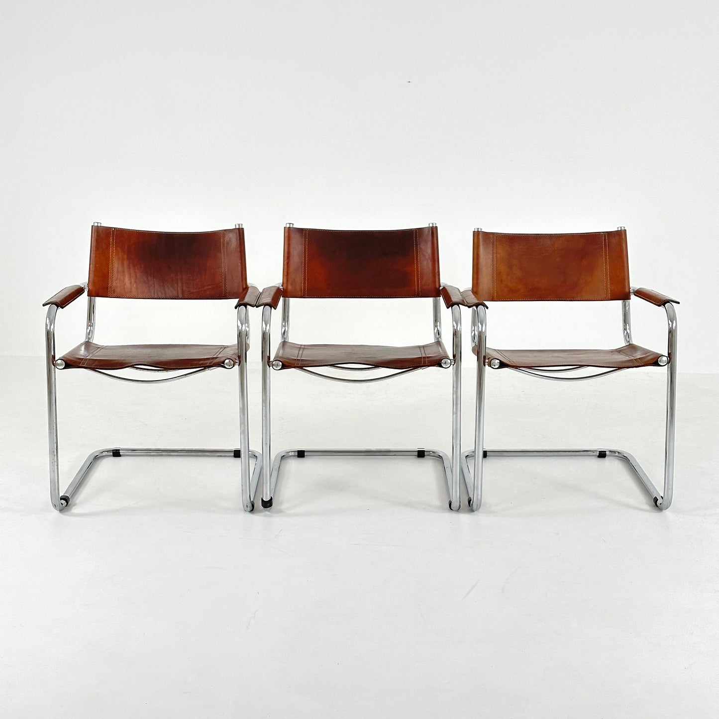 Mid century Model MG5 Centro Studio desk chair in cognac by Mart Stam & Marcel Breuer, 1970s