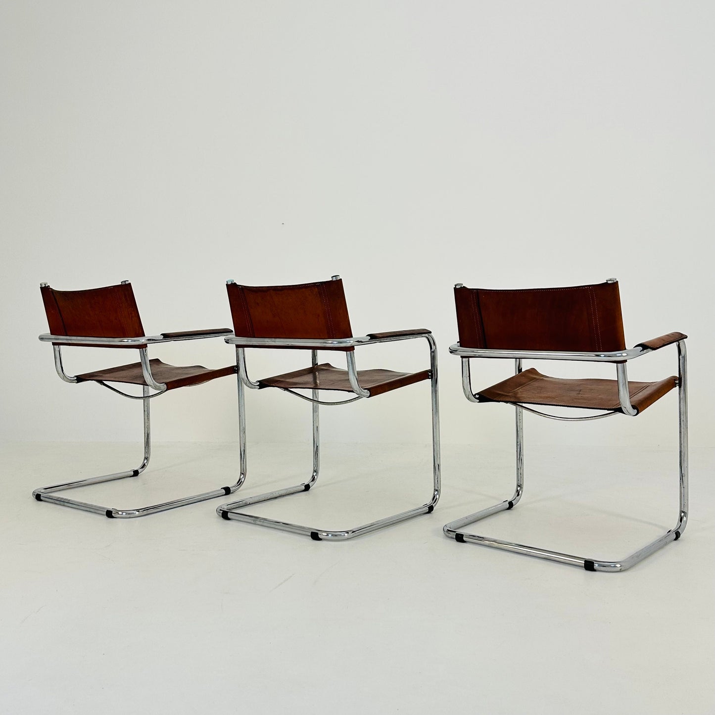 Mid century Model MG5 Centro Studio desk chair in cognac by Mart Stam & Marcel Breuer, 1970s