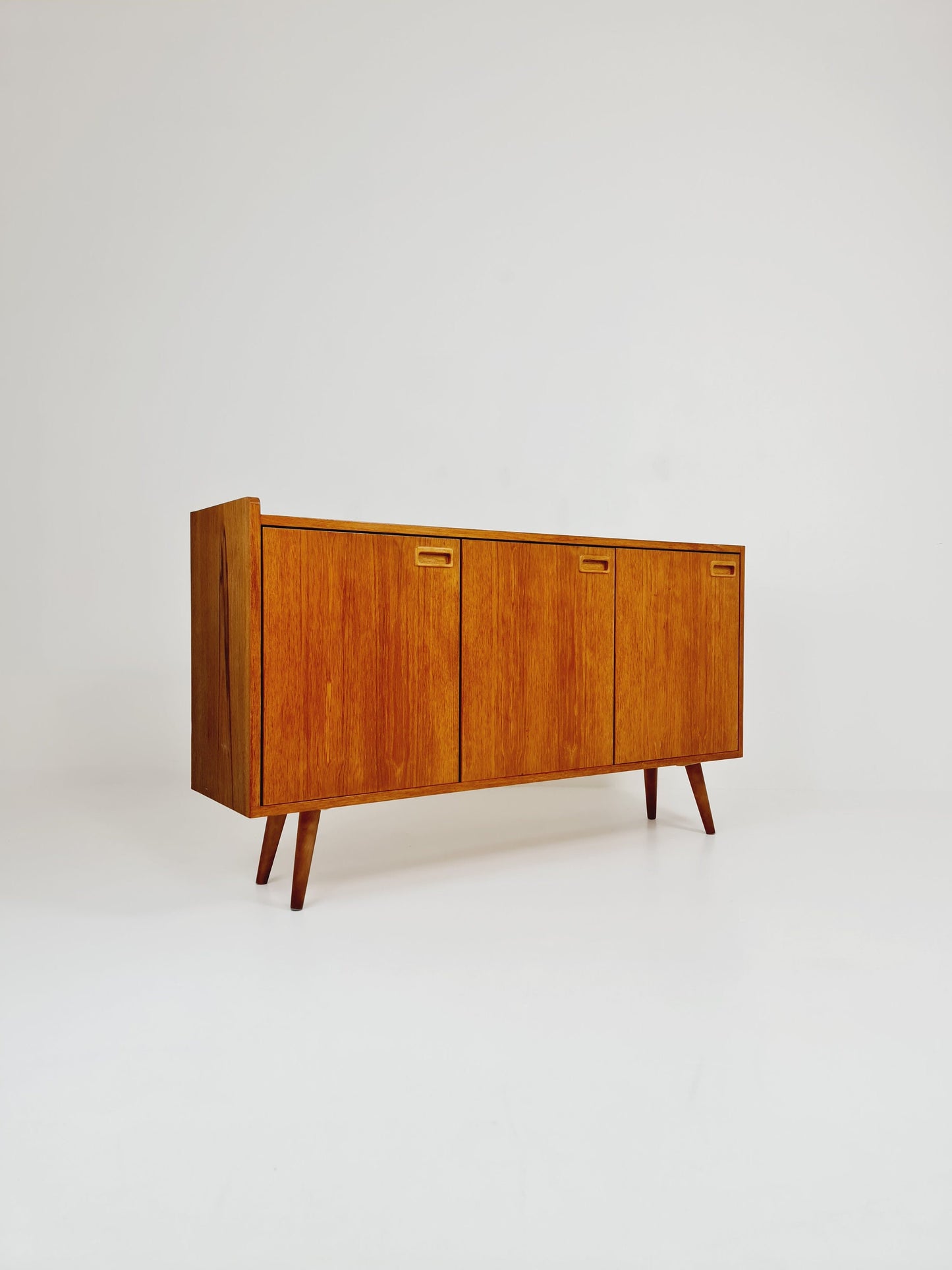 Rare Scandinavian Vintage Teak Sideboard left Corner-fit, 1960s