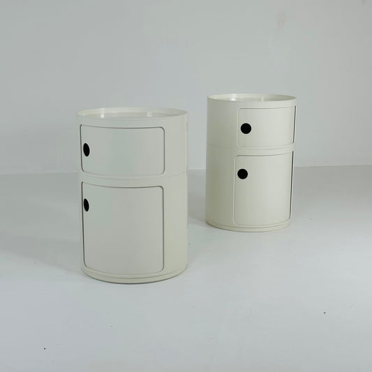 Set of 2 Anna Castelli for Kartell - Cabinet side table 1970s, Italy
