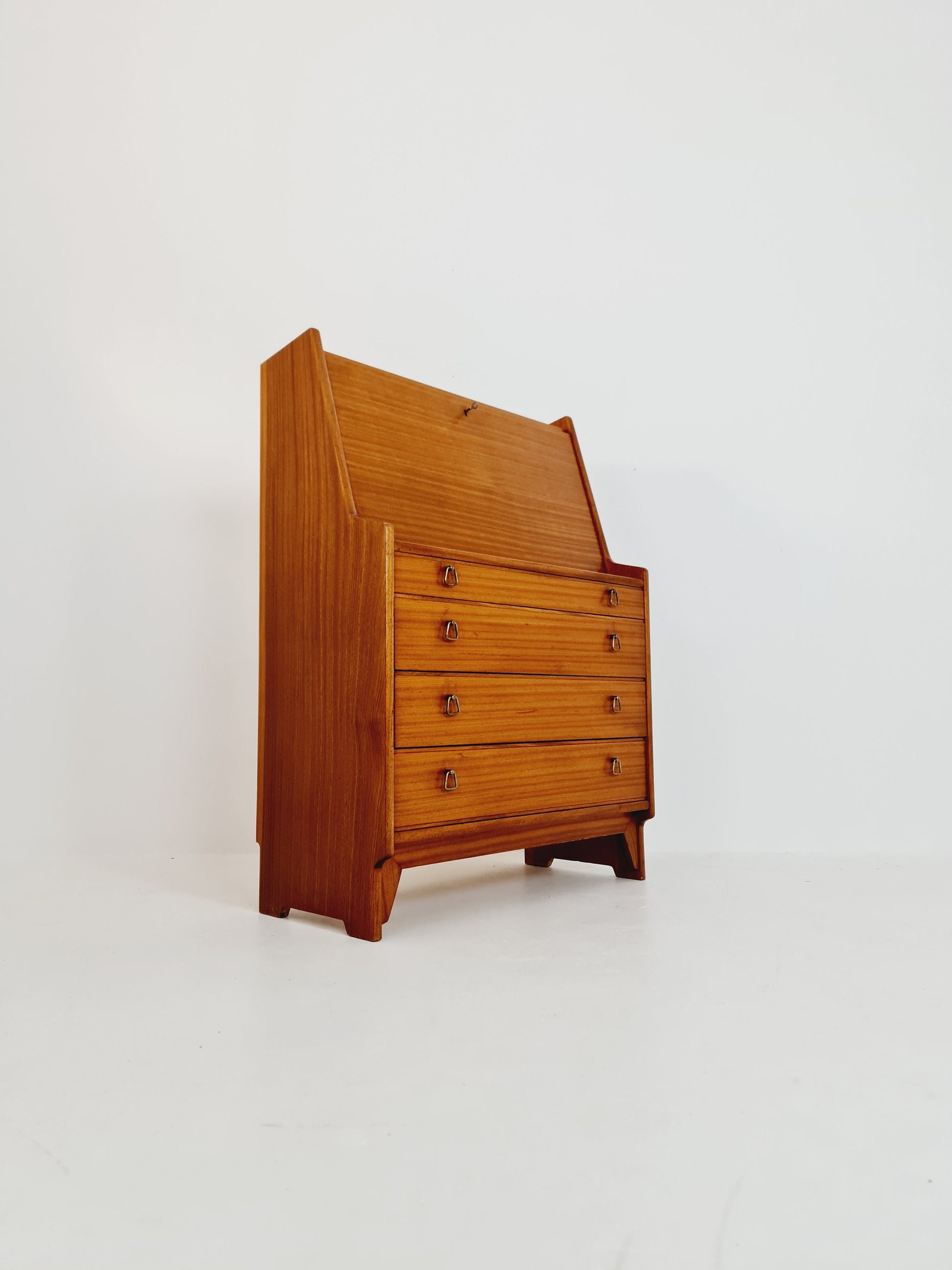 Mid century Scandinavian Secretary with drawers mahagony by Gjövik Möbler, Norway, 1960s