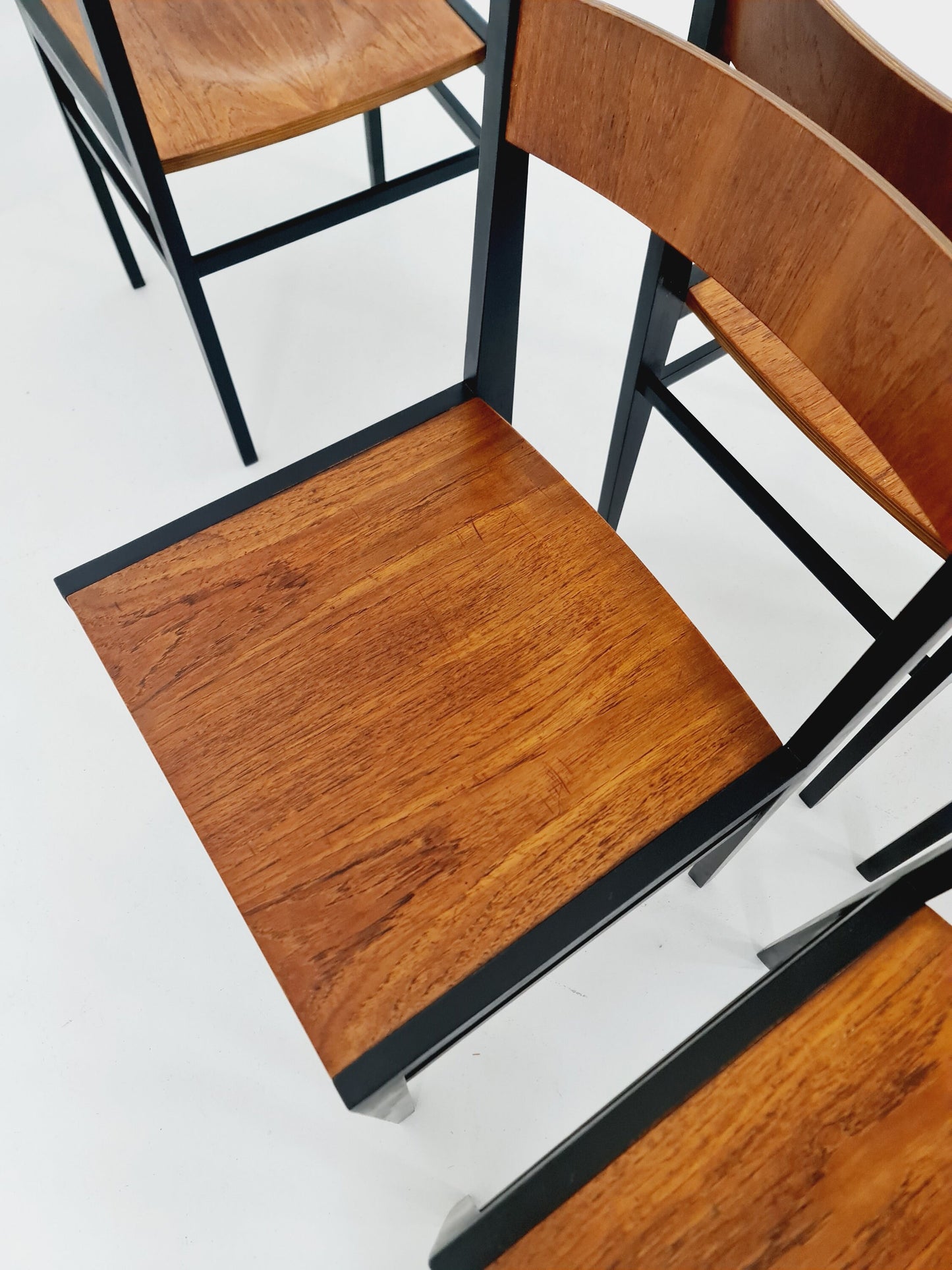 Mid century German teak Dining Chair by Lübke, 1960s, set of 5