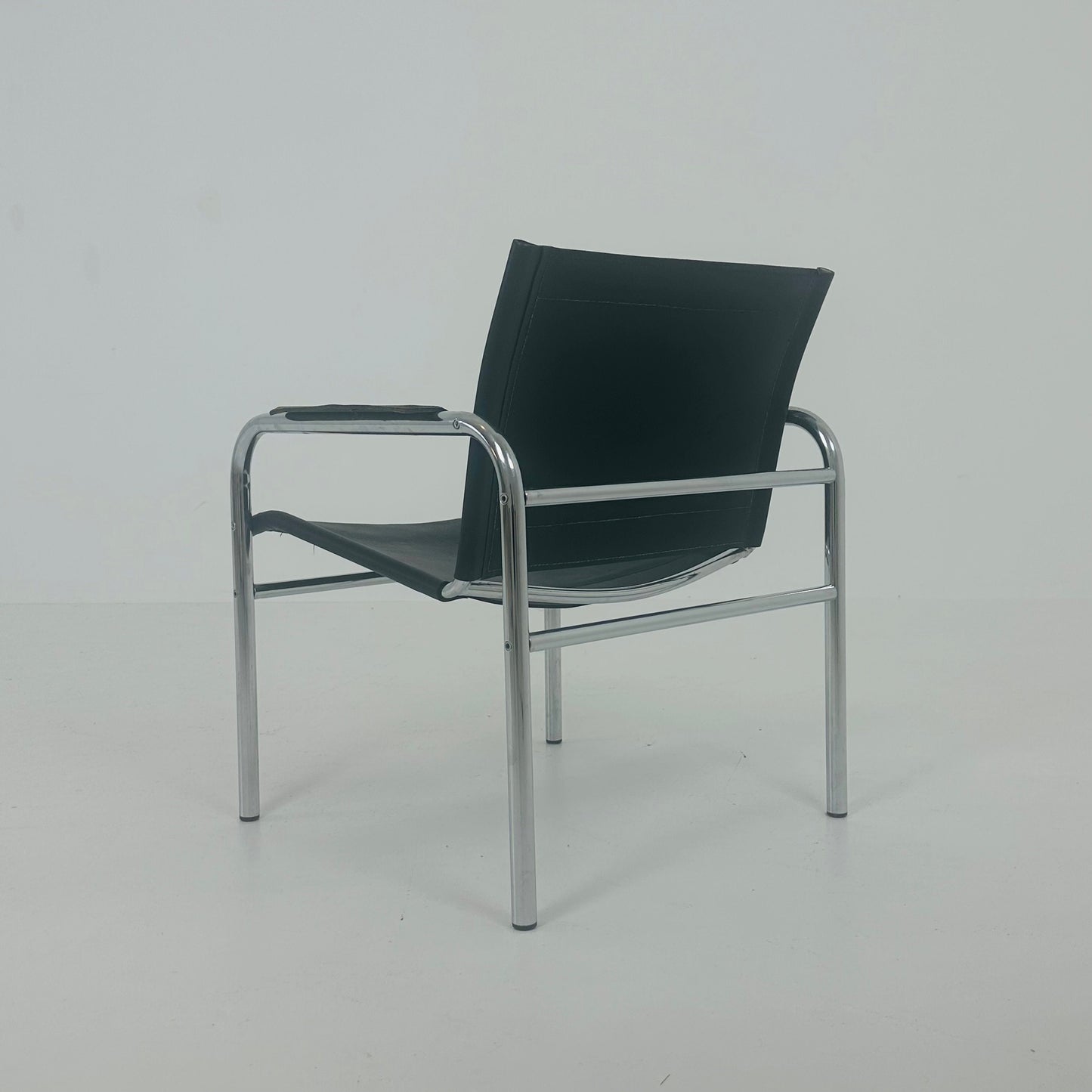 Mid century Klinte leather lounge chair by Tord Björklund, 1970 IKEA Sweden