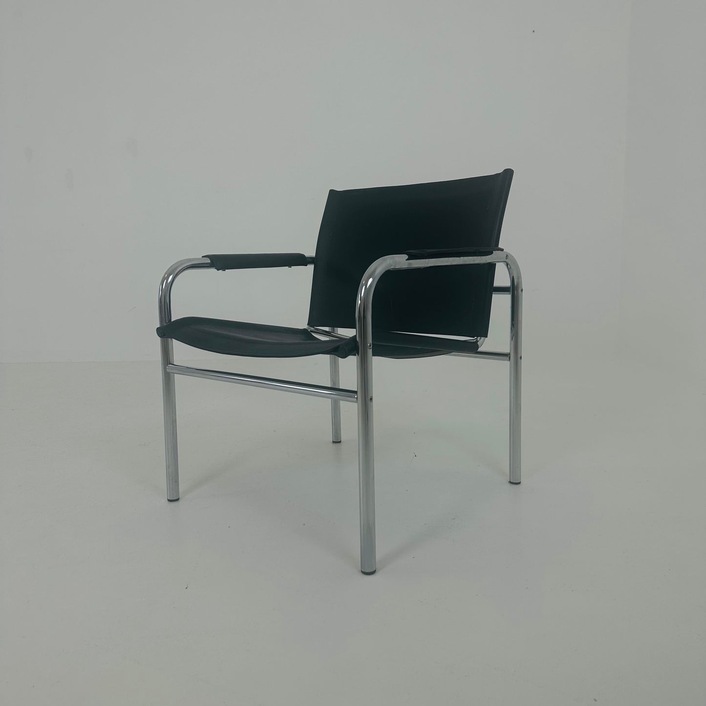 Mid century Klinte leather lounge chair by Tord Björklund, 1970 IKEA Sweden