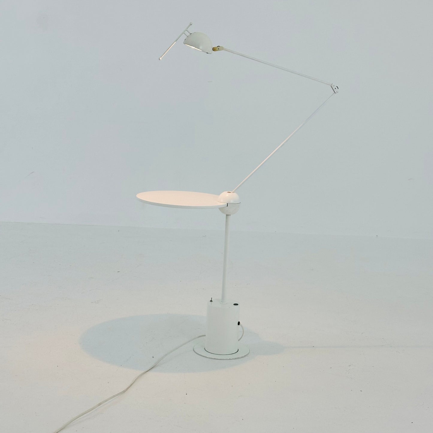 Postmodern Side Table with Lamp by Edward Geluk for Arco, 1980s