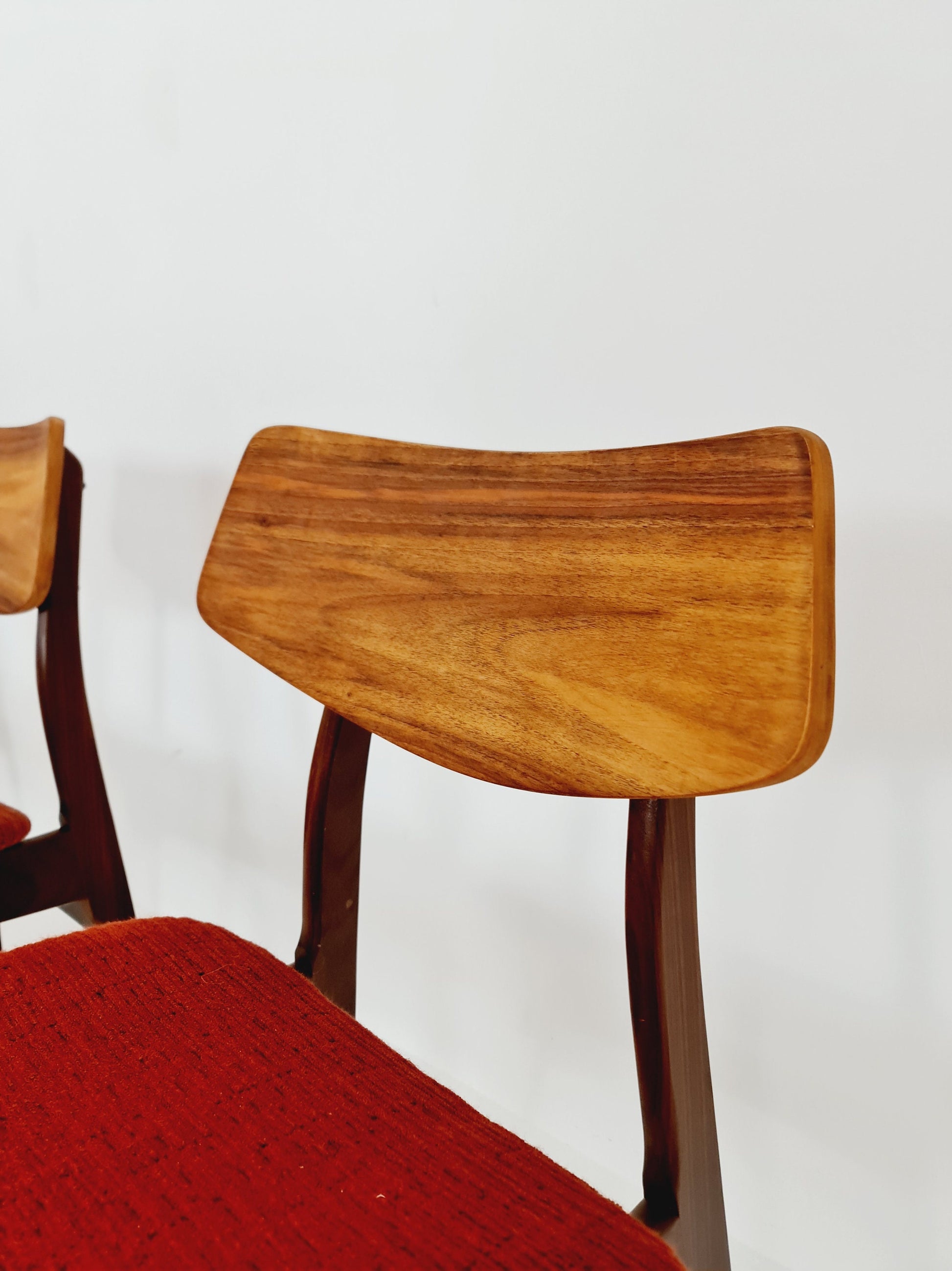 Vintage Danish solid teak dining butterfly Chairs 1960s, Set of 4