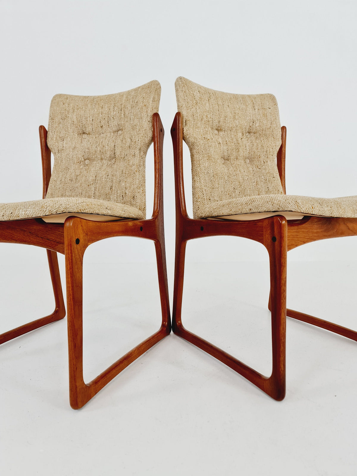 Vintage Danish teak dining charis by Vamdrup Stolefabrik, 1960s, set of 2