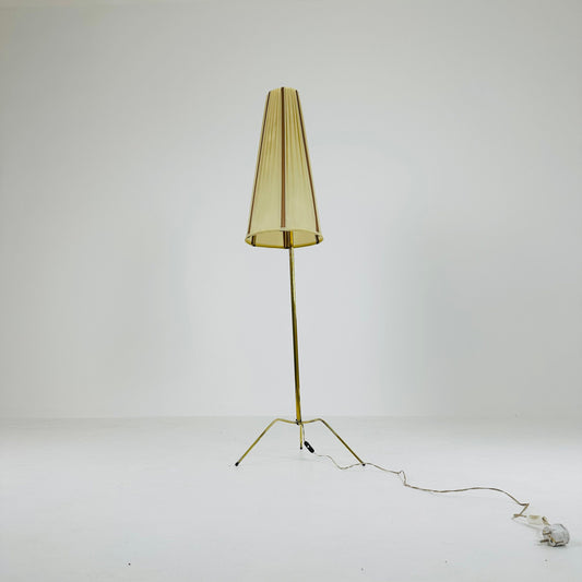 Mid century brass floor lamp 1950s
