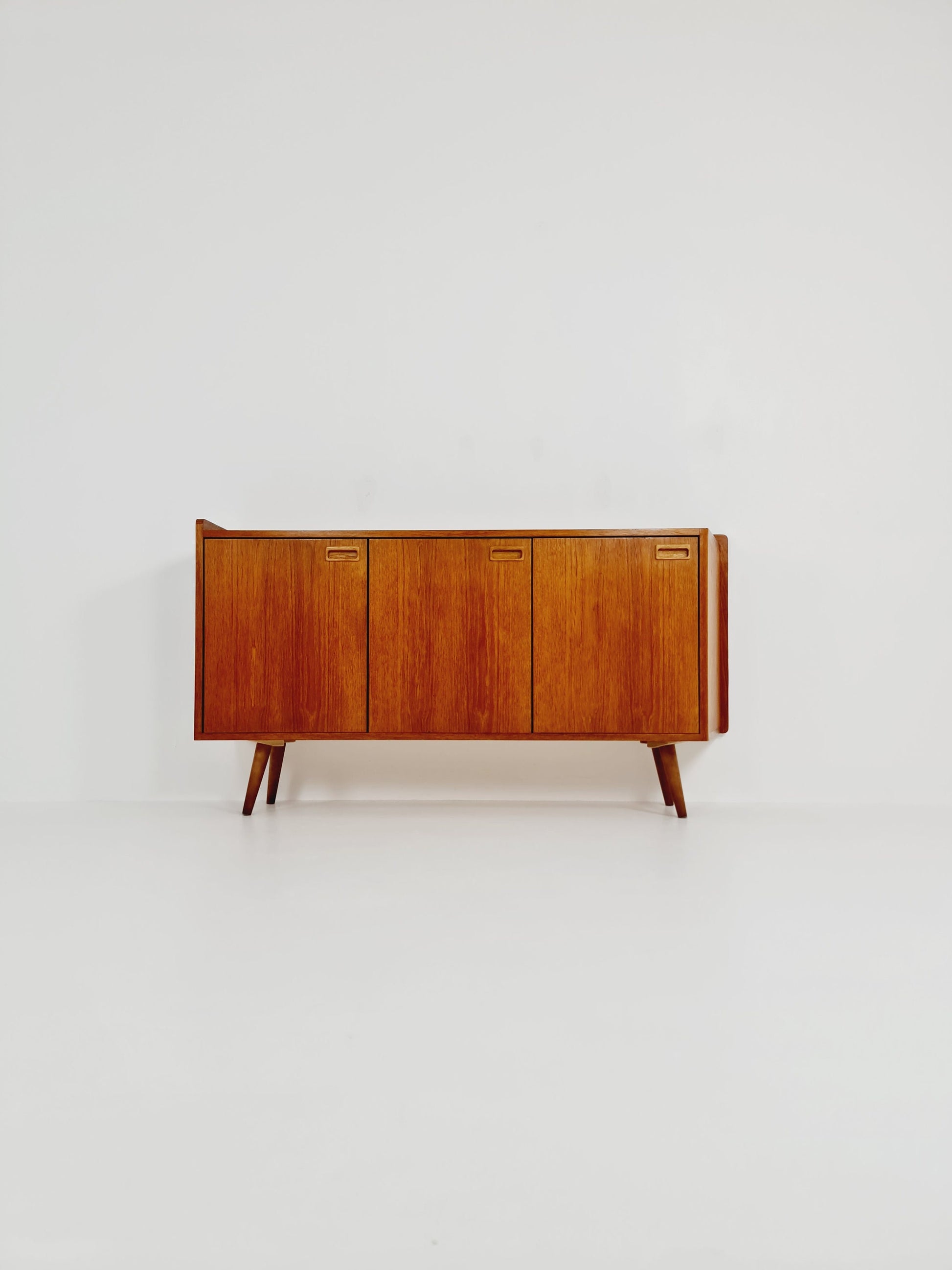 Rare Scandinavian Vintage Teak Sideboard left Corner-fit, 1960s