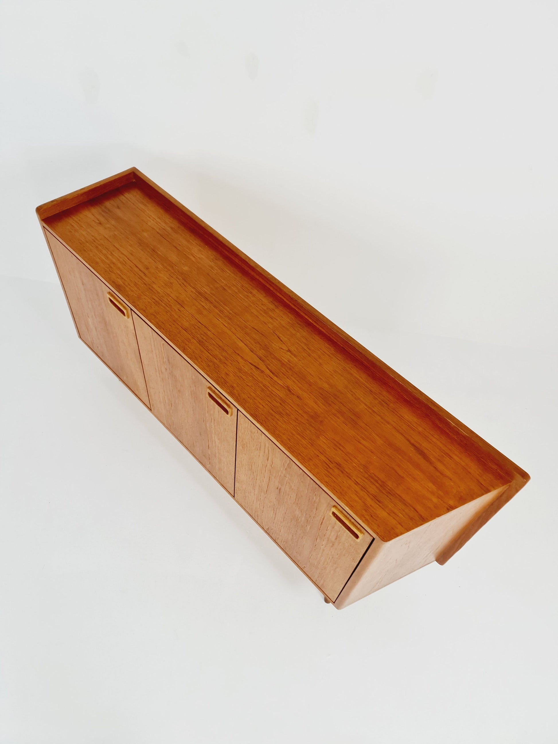 Rare Scandinavian Vintage Teak Sideboard left Corner-fit, 1960s