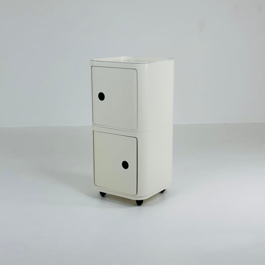 Off-White Modular Trolley by Anna Castelli for Kartell, Italy, 1960s