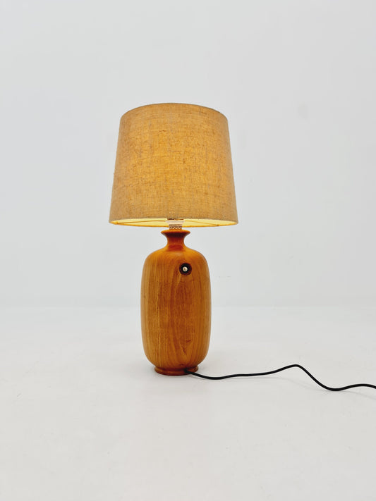 Mid century solid teak table lamp by Dyrlund , 1960s