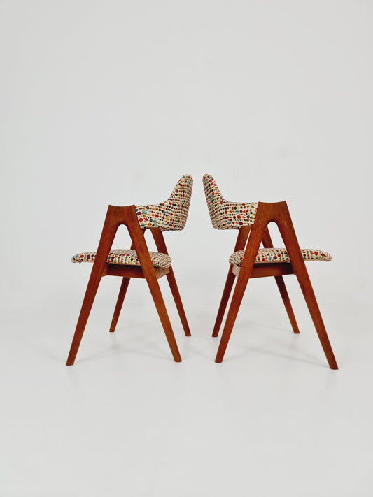 Mid Century Danish dining chairs by Kai Kristiansen for Schou Andersen Model 170 - 1960s, set of 2
