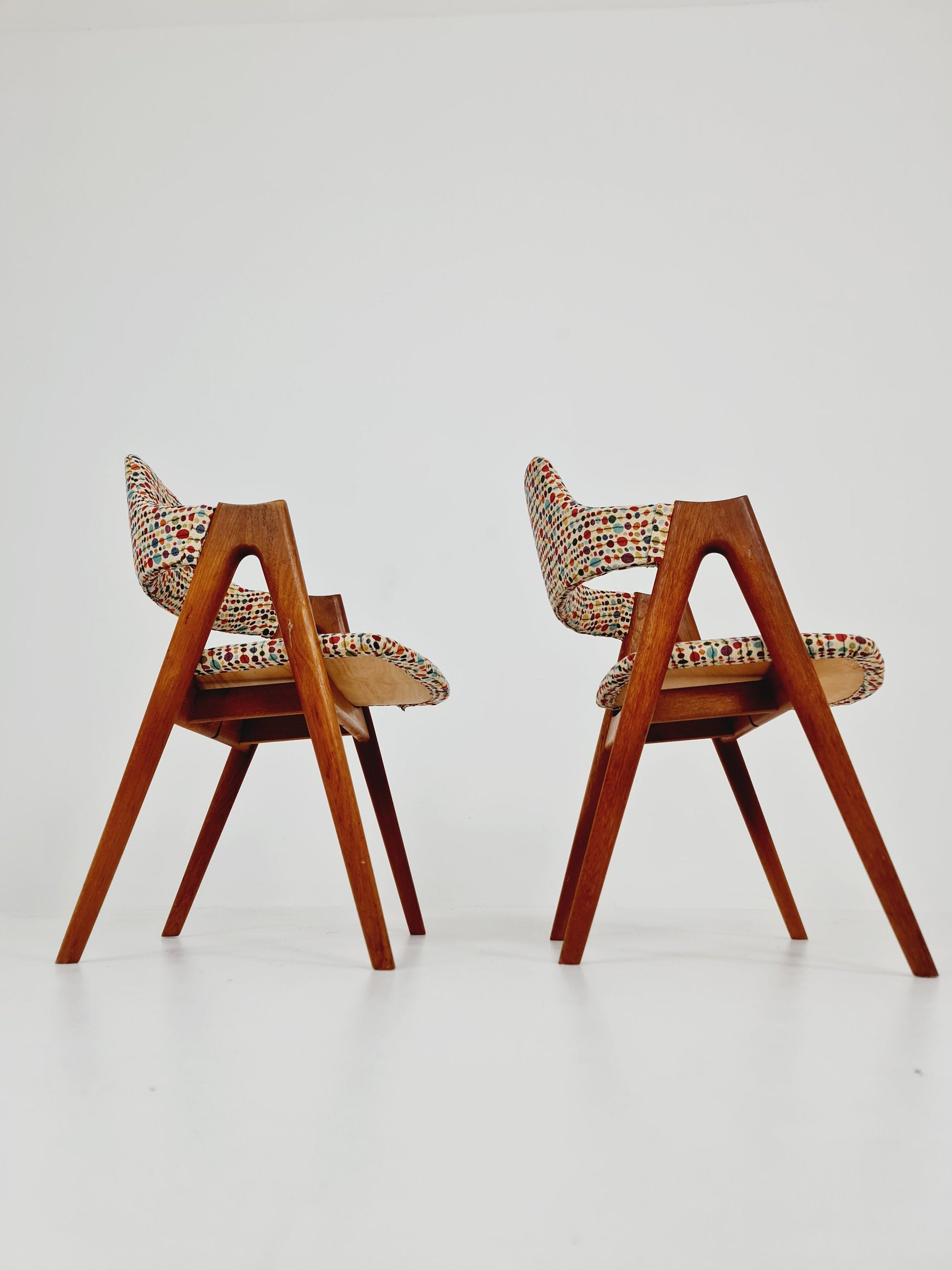 Mid Century Danish dining chairs by Kai Kristiansen for Schou Andersen Model 170 - 1960s, set of 2