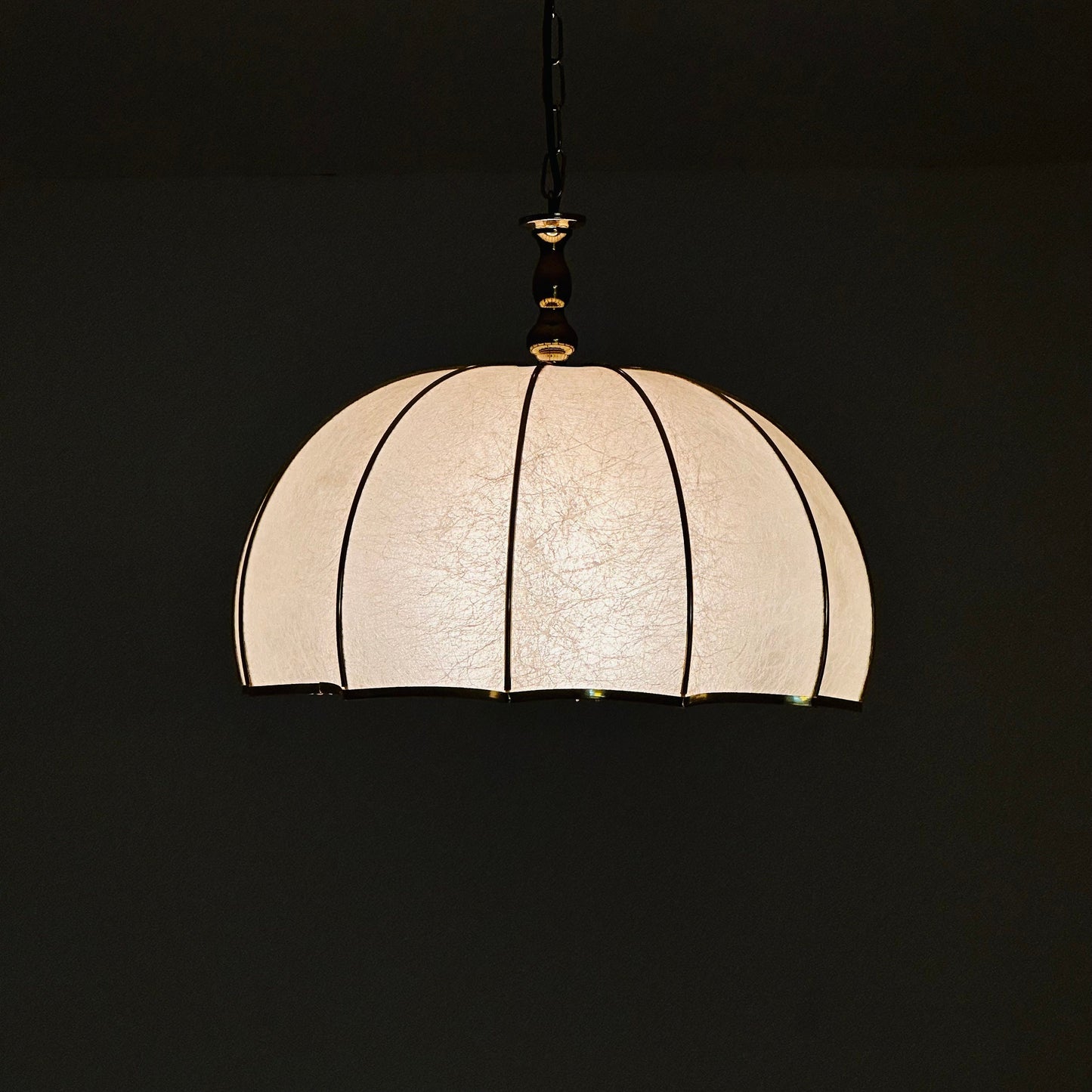 Mid century Colonial style ceiling lamp , Italy, 1970s