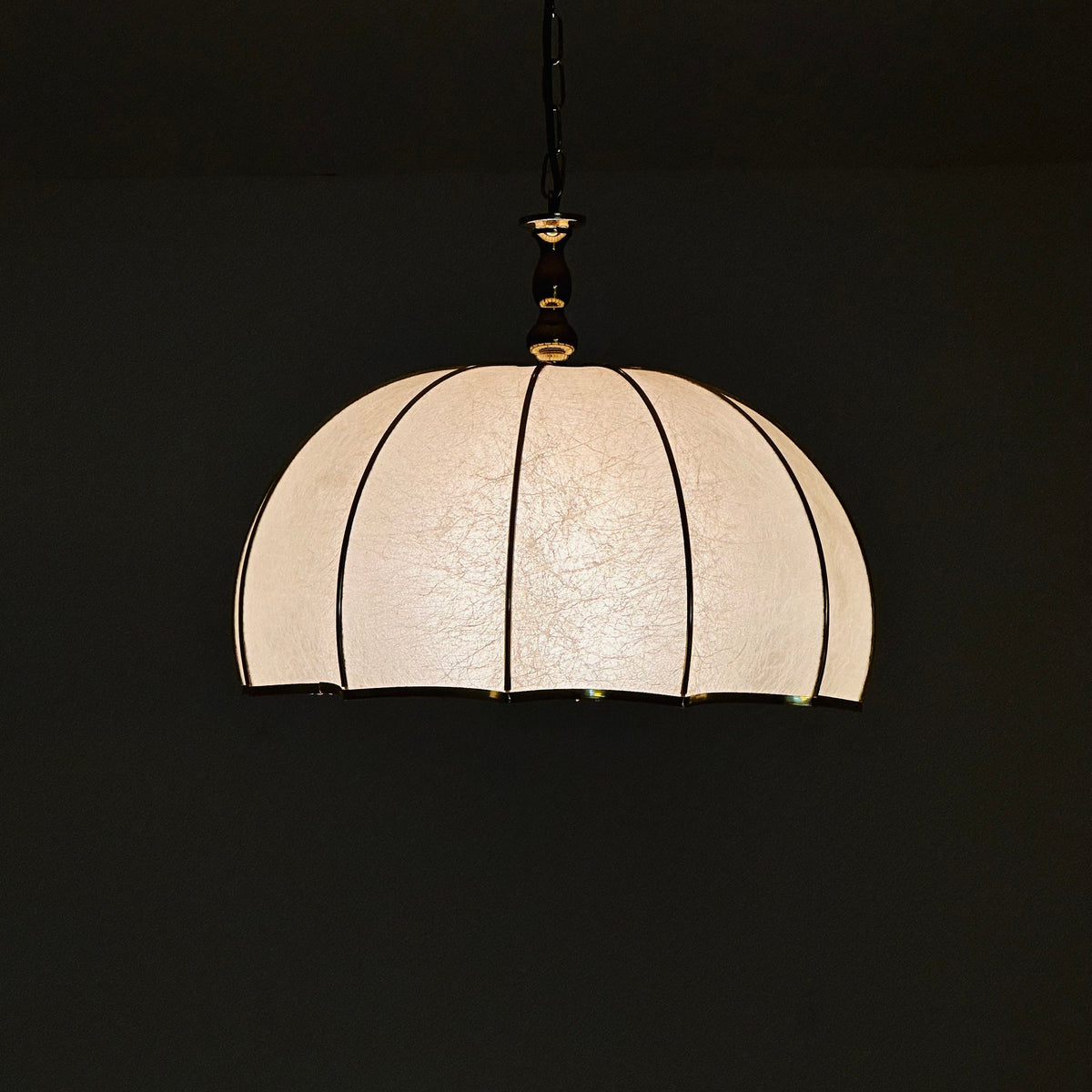 Mid century Colonial style ceiling lamp , Italy, 1970s