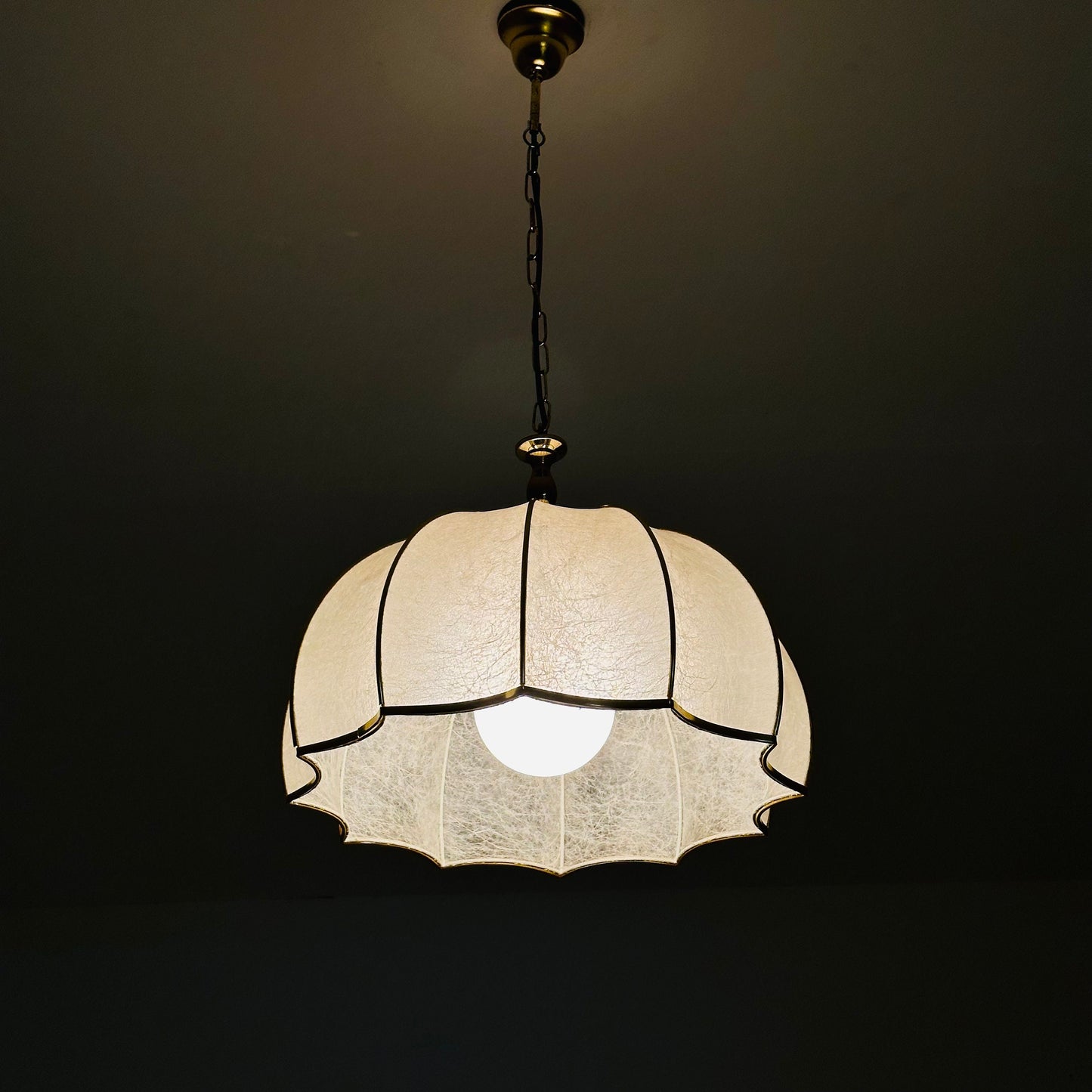 Mid century Colonial style ceiling lamp , Italy, 1970s