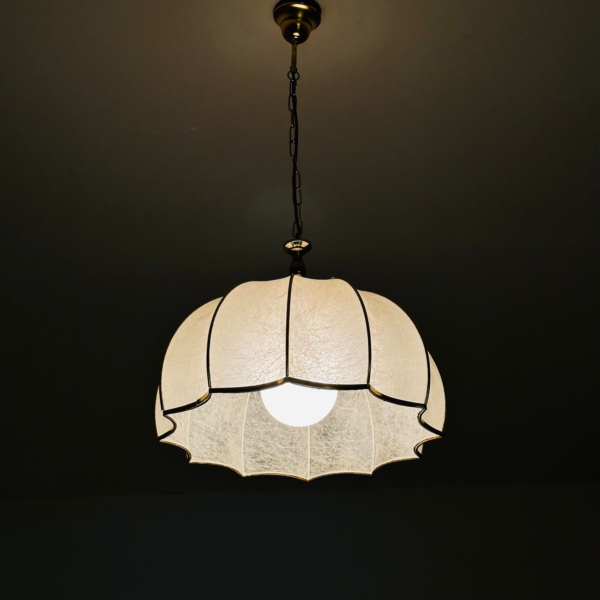 Mid century Colonial style ceiling lamp , Italy, 1970s