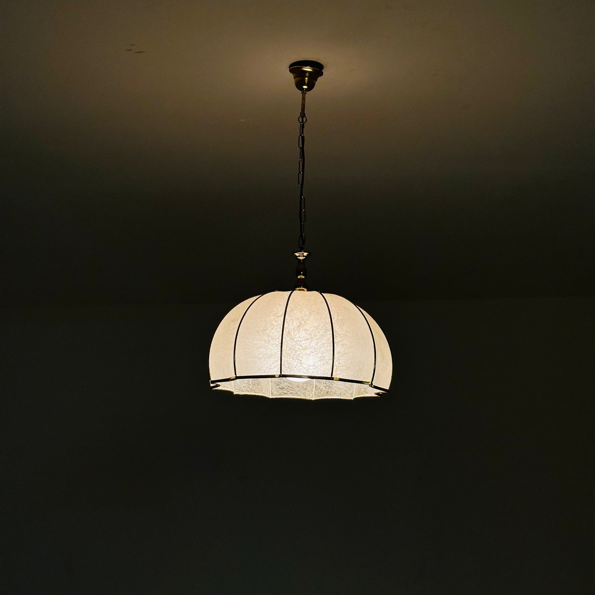 Mid century Colonial style ceiling lamp , Italy, 1970s