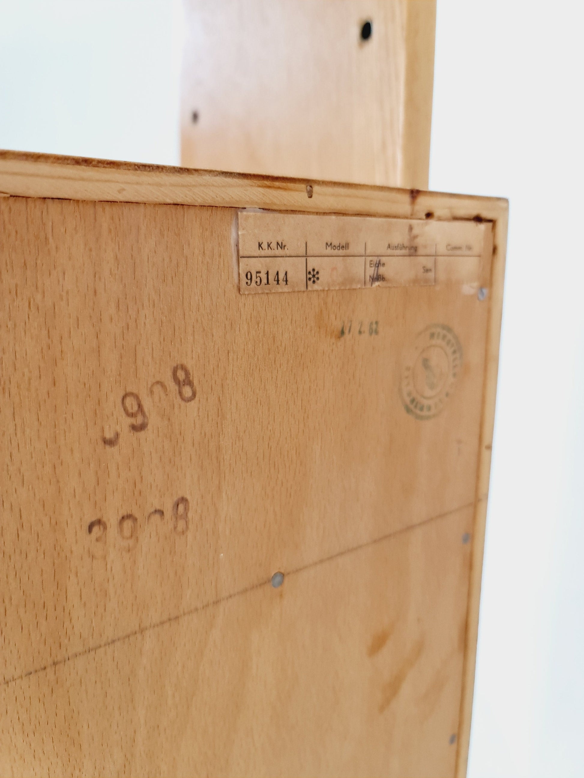 Mid-Century German freestanding vintage library bookcase shelf Cheast of drawers, 1960s