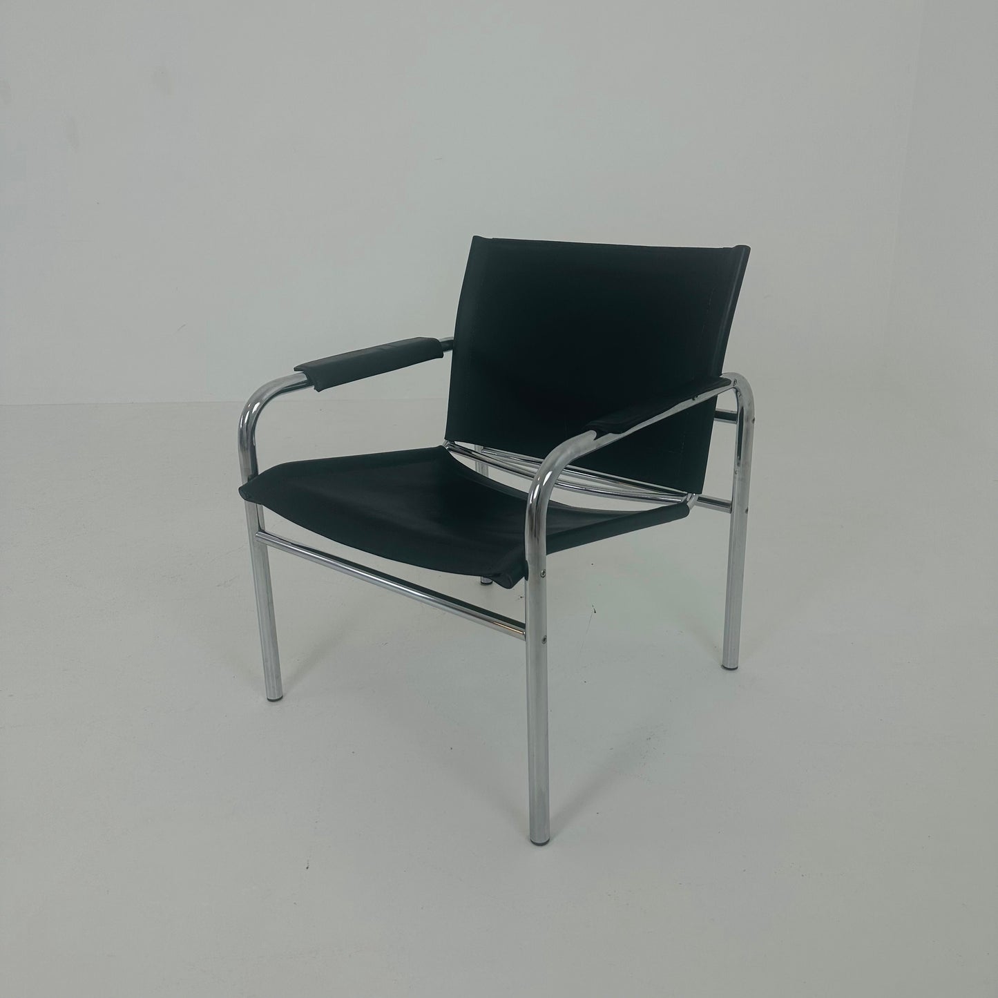 Mid century Klinte leather lounge chair by Tord Björklund, 1970 IKEA Sweden