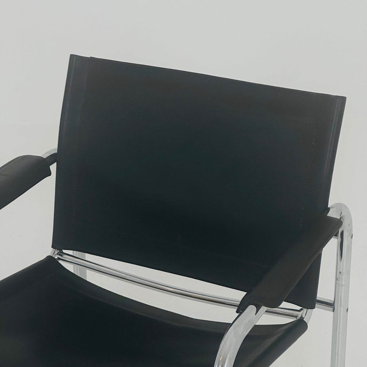 Mid century Klinte leather lounge chair by Tord Björklund, 1970 IKEA Sweden