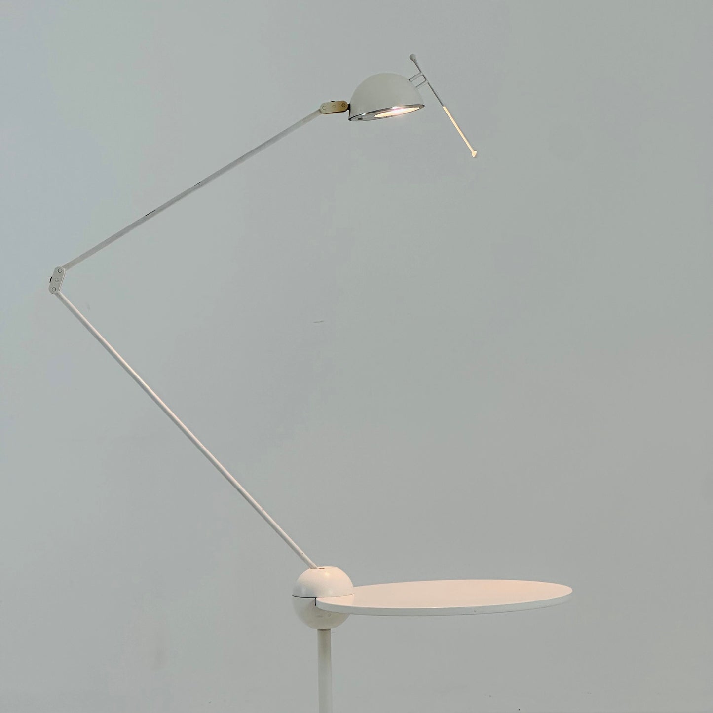 Postmodern Side Table with Lamp by Edward Geluk for Arco, 1980s
