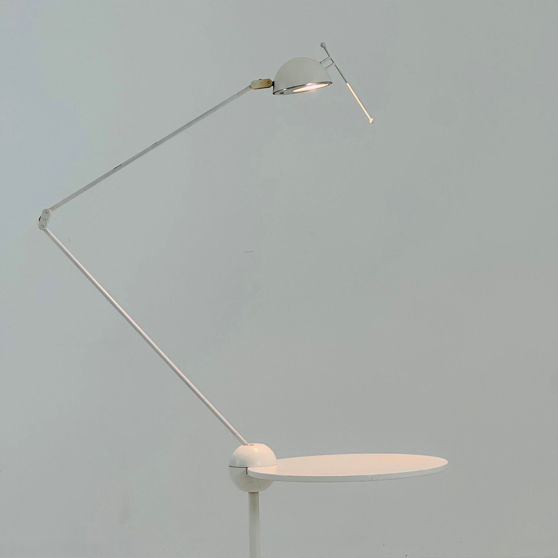 Postmodern Side Table with Lamp by Edward Geluk for Arco, 1980s