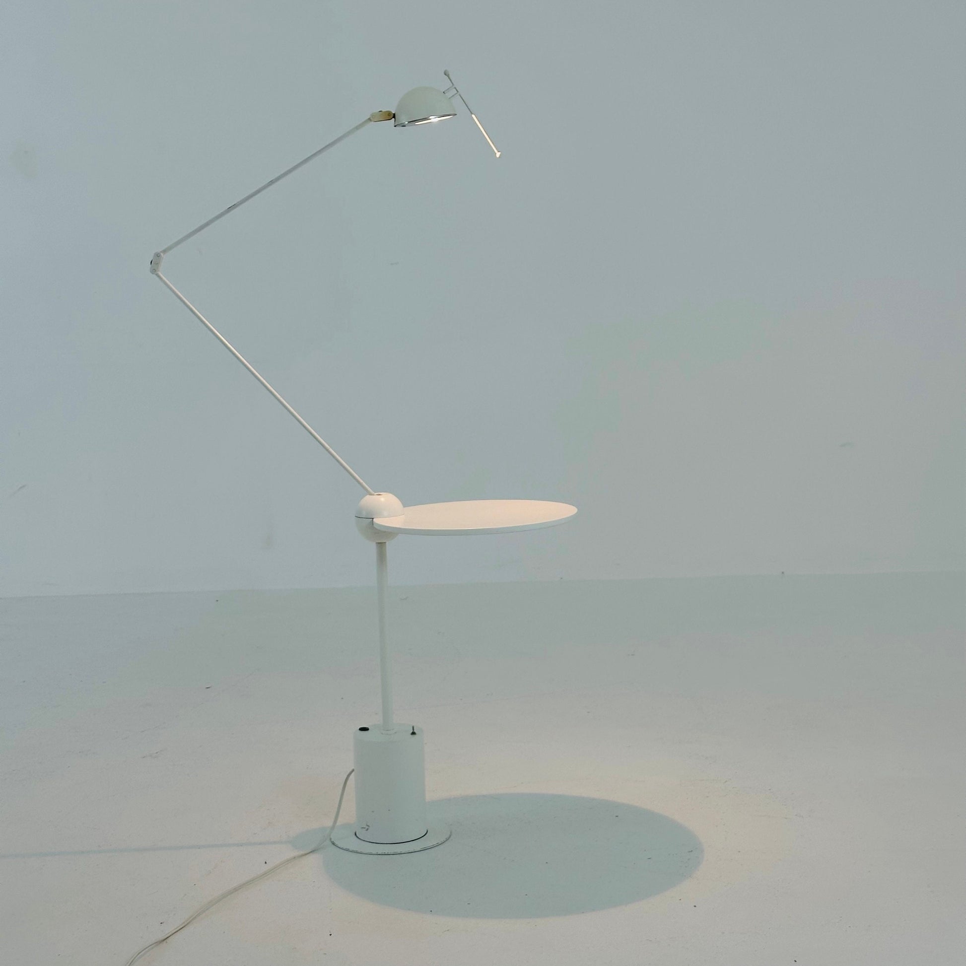 Postmodern Side Table with Lamp by Edward Geluk for Arco, 1980s