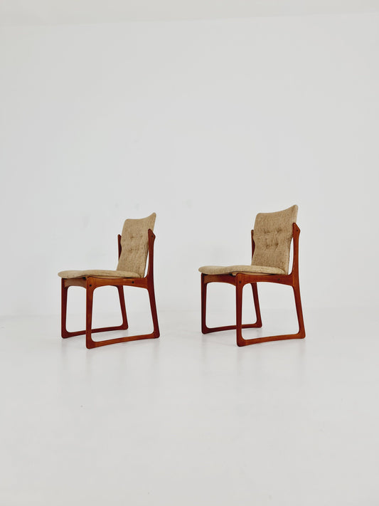 Vintage Danish teak dining charis by Vamdrup Stolefabrik, 1960s, set of 2